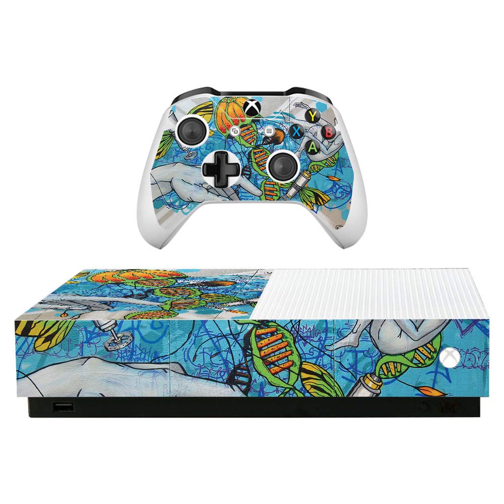 MightySkins Vinyl Decal Wrap Cover for Microsoft Xbox One S All-Digital Edition - Protective, Durable, Customizable Skin | Easy to Apply & Remove | Made in USA | Perfect for Gaming Setups, Personalized Consoles & Gift Ideas
