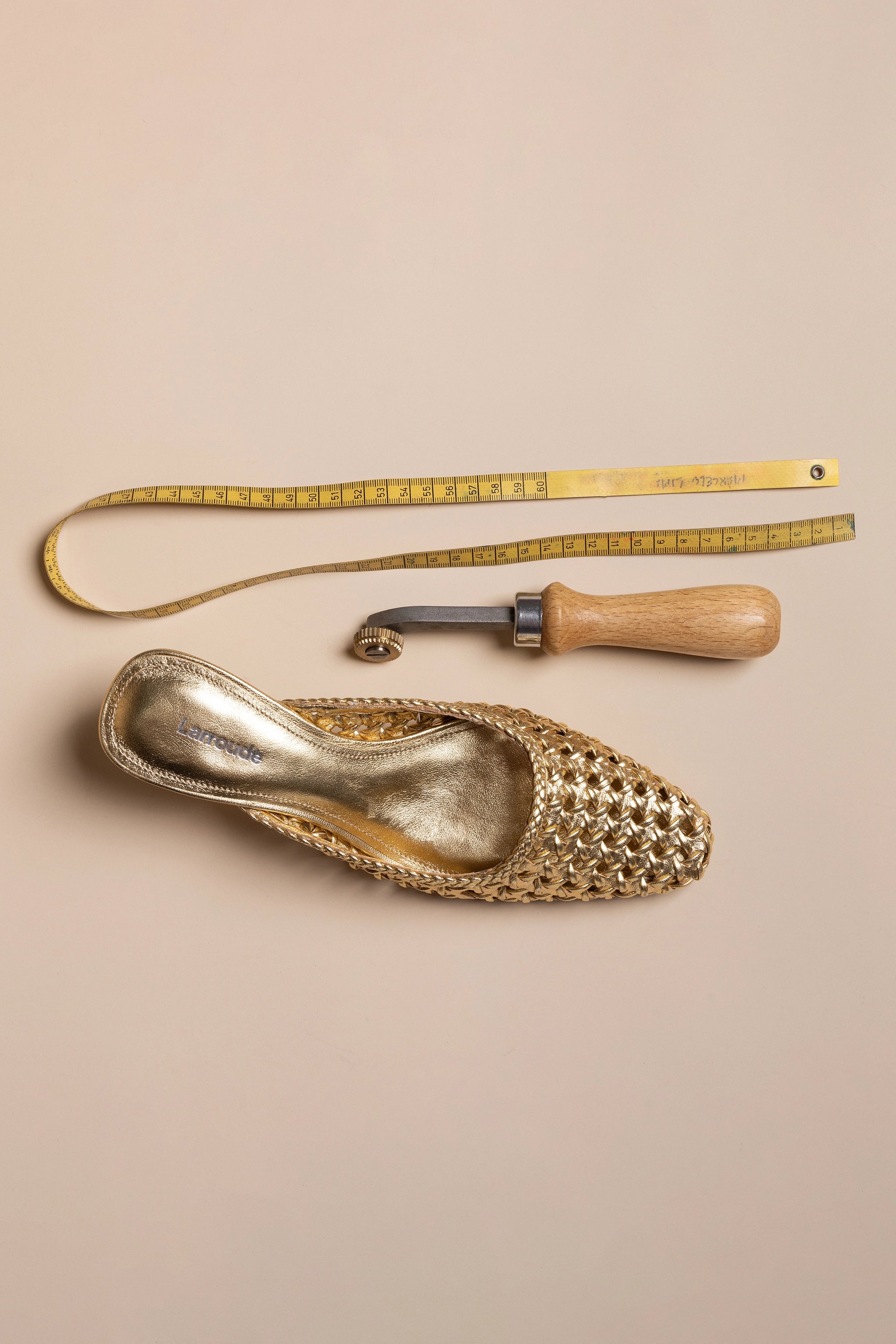 Amal Macrame Mule Sandals - Gold Metallic Leather Slides for Women | Bohemian Summer Shoes for Beach, Vacation & Casual Outfits
