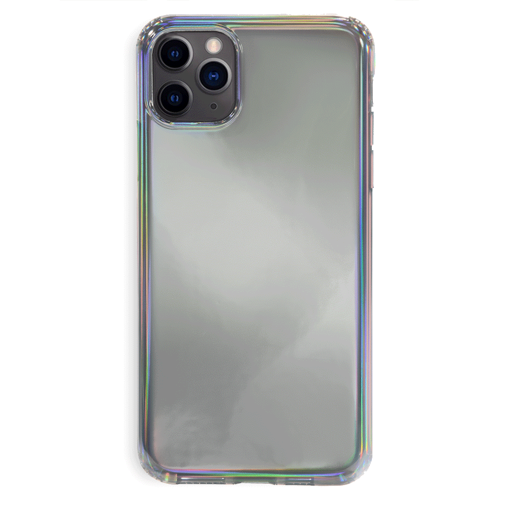 Holo Nebula iPhone Case - Glitter Holographic Phone Cover for iPhone 12/13/14/15 Pro Max - Trendy Protective Case with Cosmic Shine - Perfect for Parties, Gifts & Everyday Style