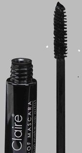 Miss Claire Waterproof Mascara - Long Lasting Black Mascara (9ml) for Voluminous Lashes | Perfect for Swimming, Workouts & Special Occasions