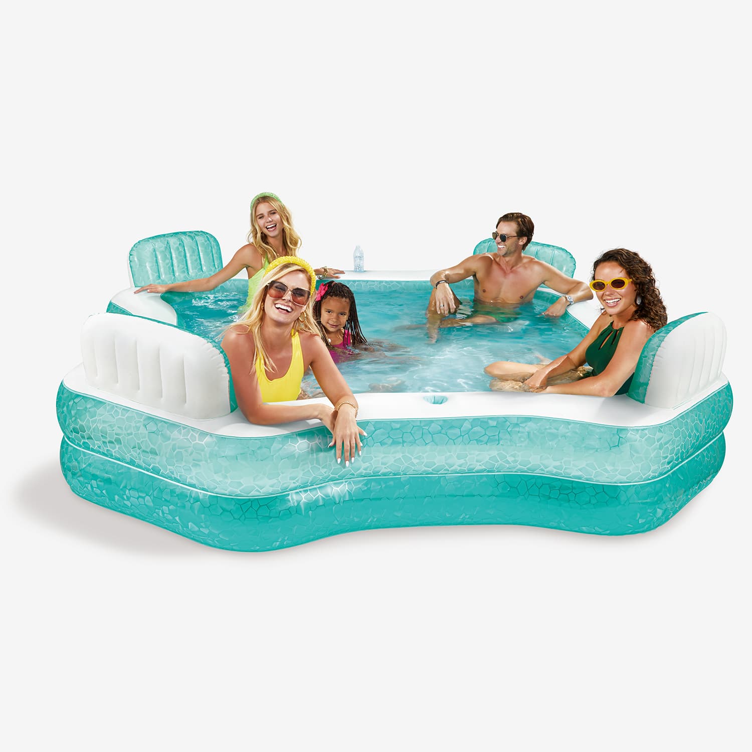 Funsicle Summer Escape Pool - Inflatable Family Pool for Kids & Adults - Perfect for Backyard, Beach, and Outdoor Water Fun