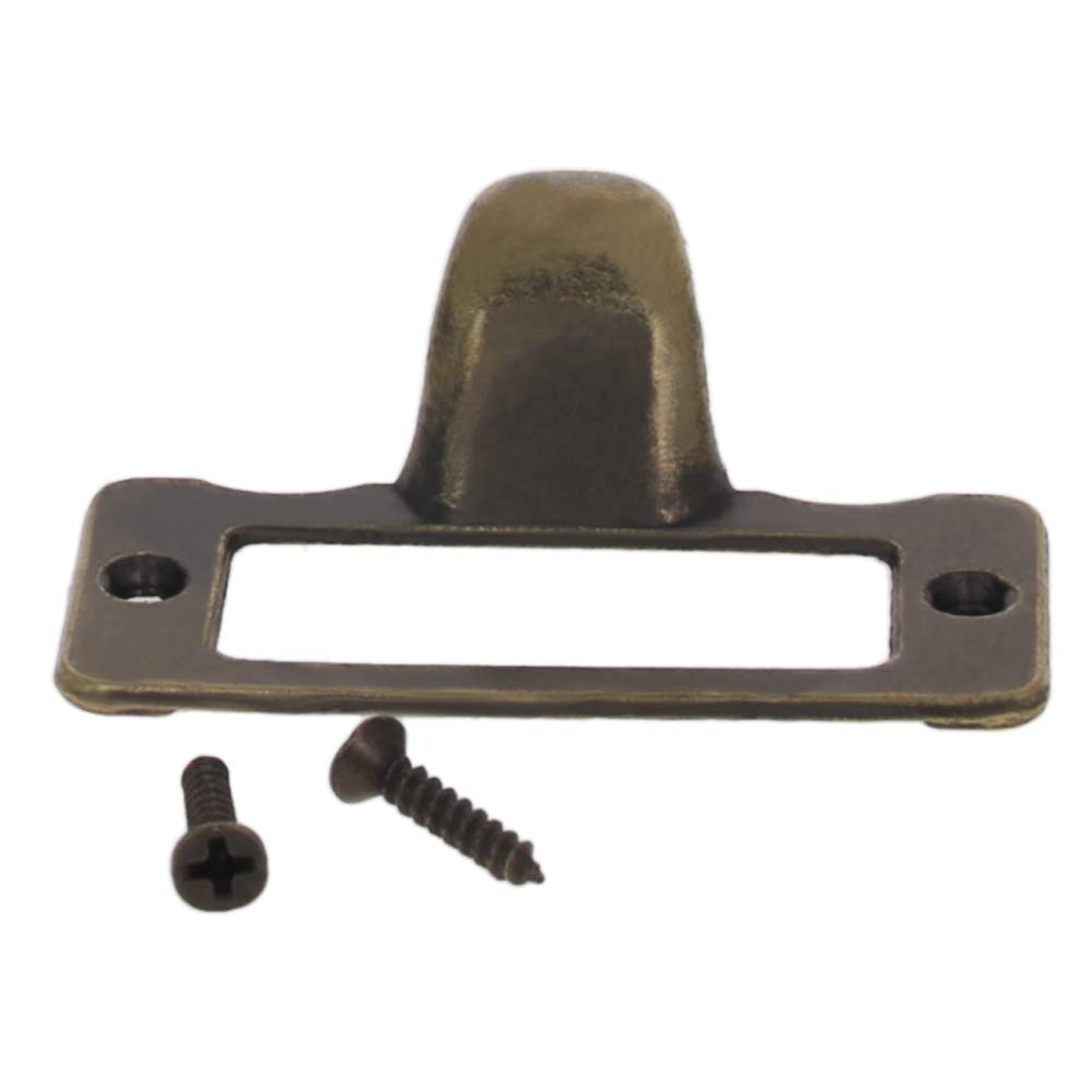 Vintage Zinc Alloy Label Holder Pull Handles 20PCS - Green Bronze for Cabinet Wardrobe Drawer