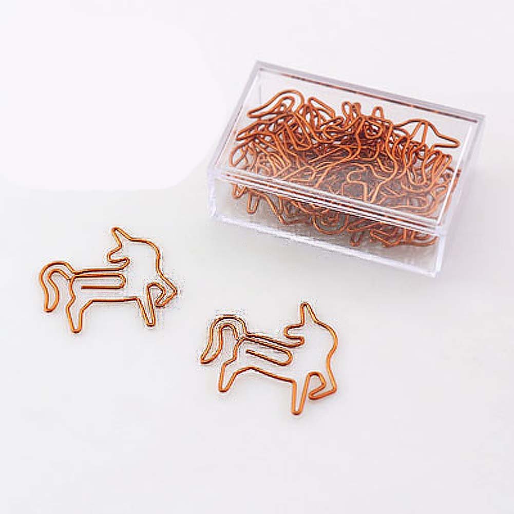 20 Pieces Horse Shaped Paper Clips - Fun Office & School Supplies, Cute Animal Bookmark Clips for Organizing Documents, Notes, and Books (Perfect for Students, Teachers & Office Workers)