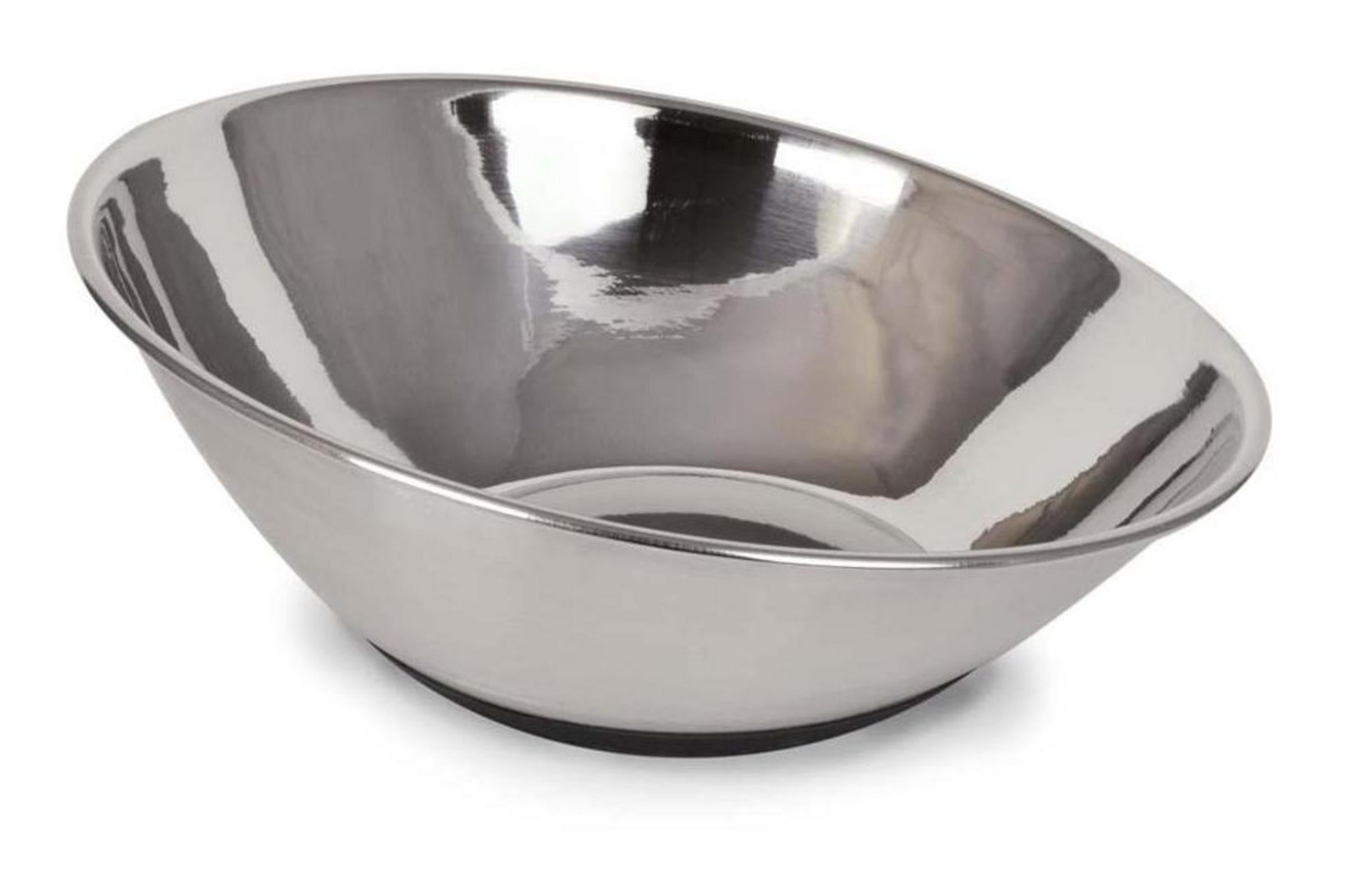 Stainless Steel Tilt a Bowl - Non-Slip Pet Food & Water Dish for Dogs & Cats - Perfect for Indoor, Outdoor, Travel & Training Use