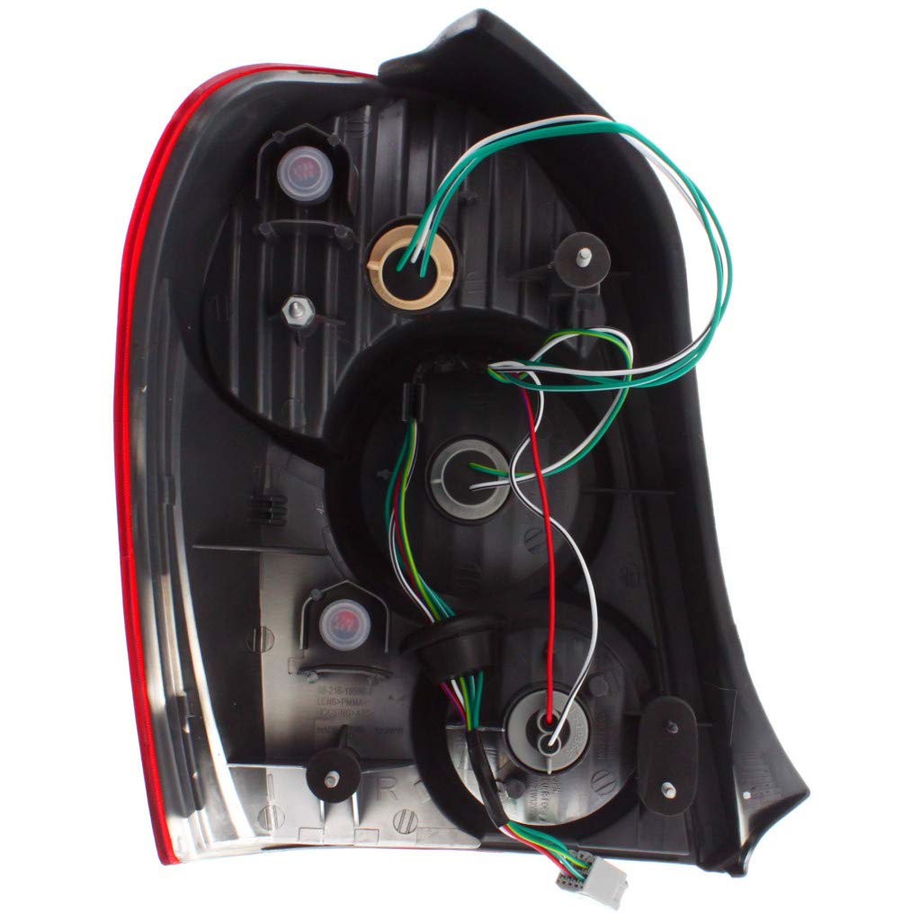 2002-2003 Mazda Protege Tail Light Pair - Driver & Passenger Side with Bulbs - Direct Replacement for MA2800121 & MA2801121 - Perfect for Night Driving & Enhanced Vehicle Safety