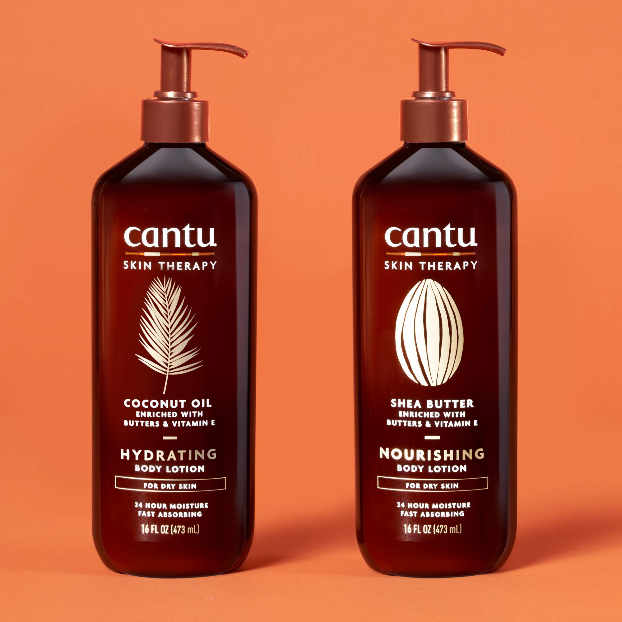 Cantu Coconut Oil Body Lotion for Dry Skin - 16 Fl Oz Hydrating Moisturizer with Natural Ingredients | Perfect for Daily Use, After Shower & Winter Care