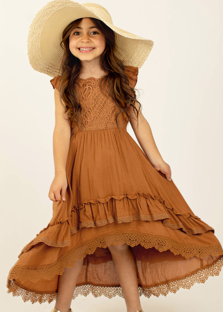 Cassia Dress in Marigold - Flowy Summer Maxi Dress for Women | Perfect for Beach Vacations, Weddings & Boho Fashion