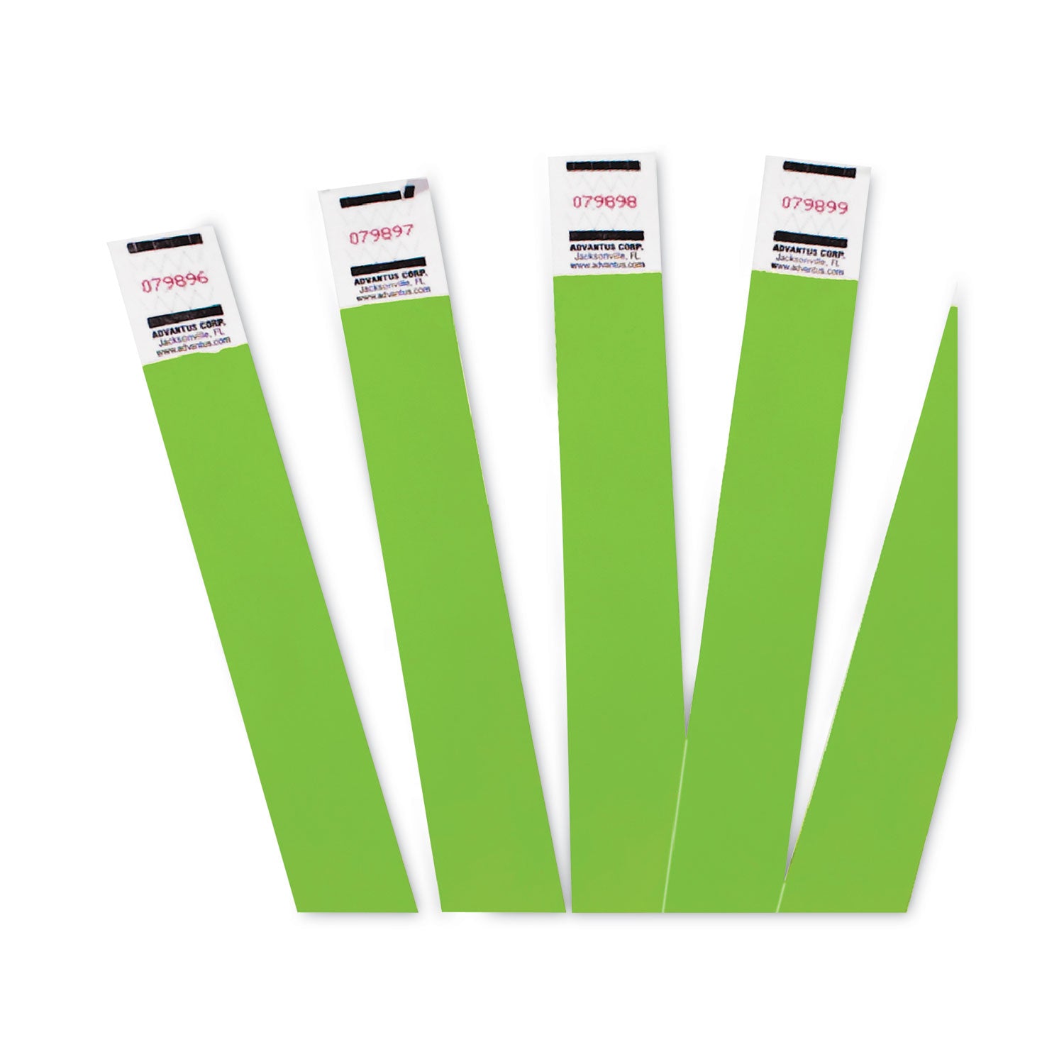 Advantus Sequentially Numbered Crowd Control Wristbands - 9.75