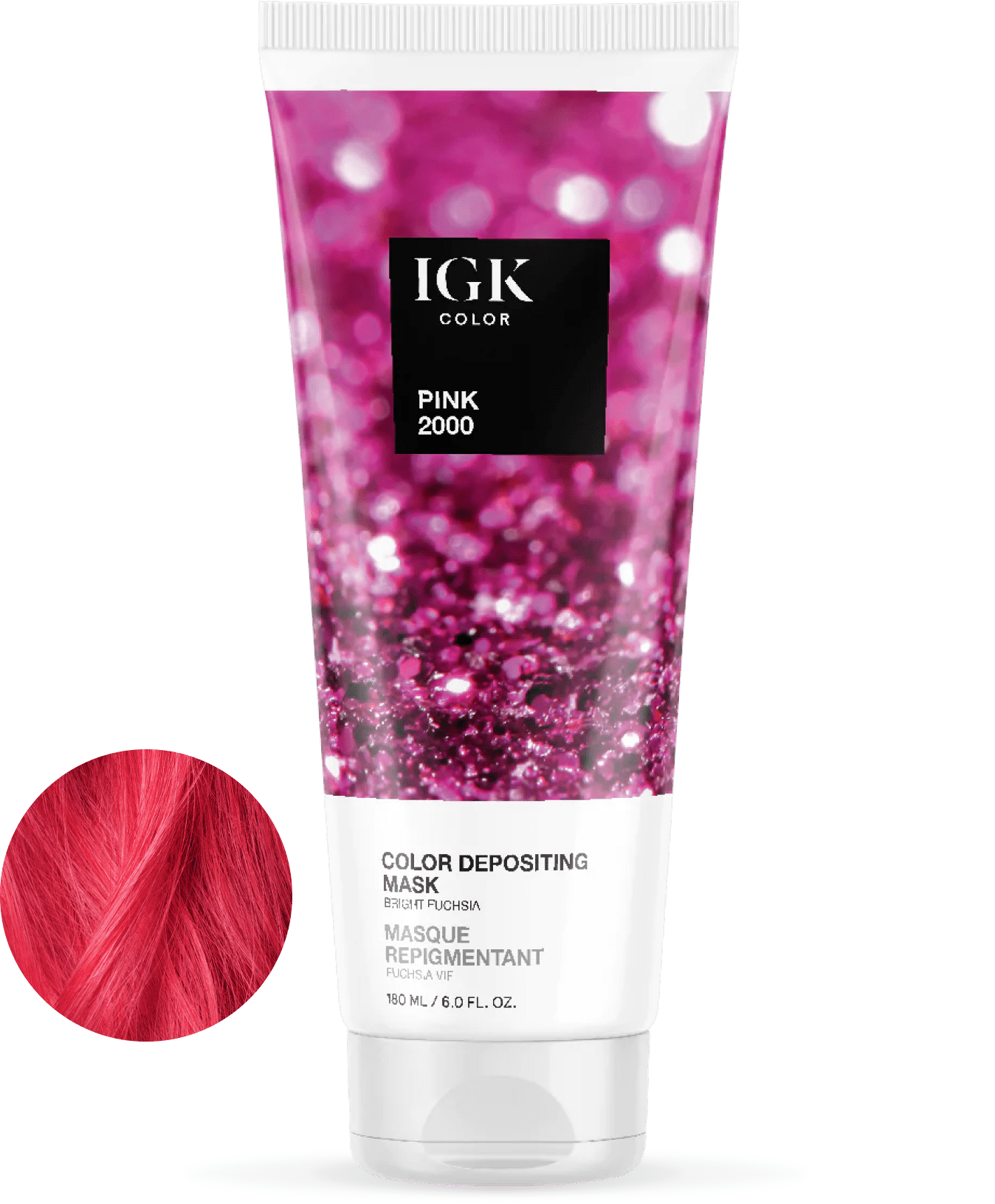 Pink Color Depositing Hair Mask - 2000ml | Semi-Permanent Hair Color Treatment for Vibrant Tones | Perfect for DIY Salon-Quality Hair Care at Home