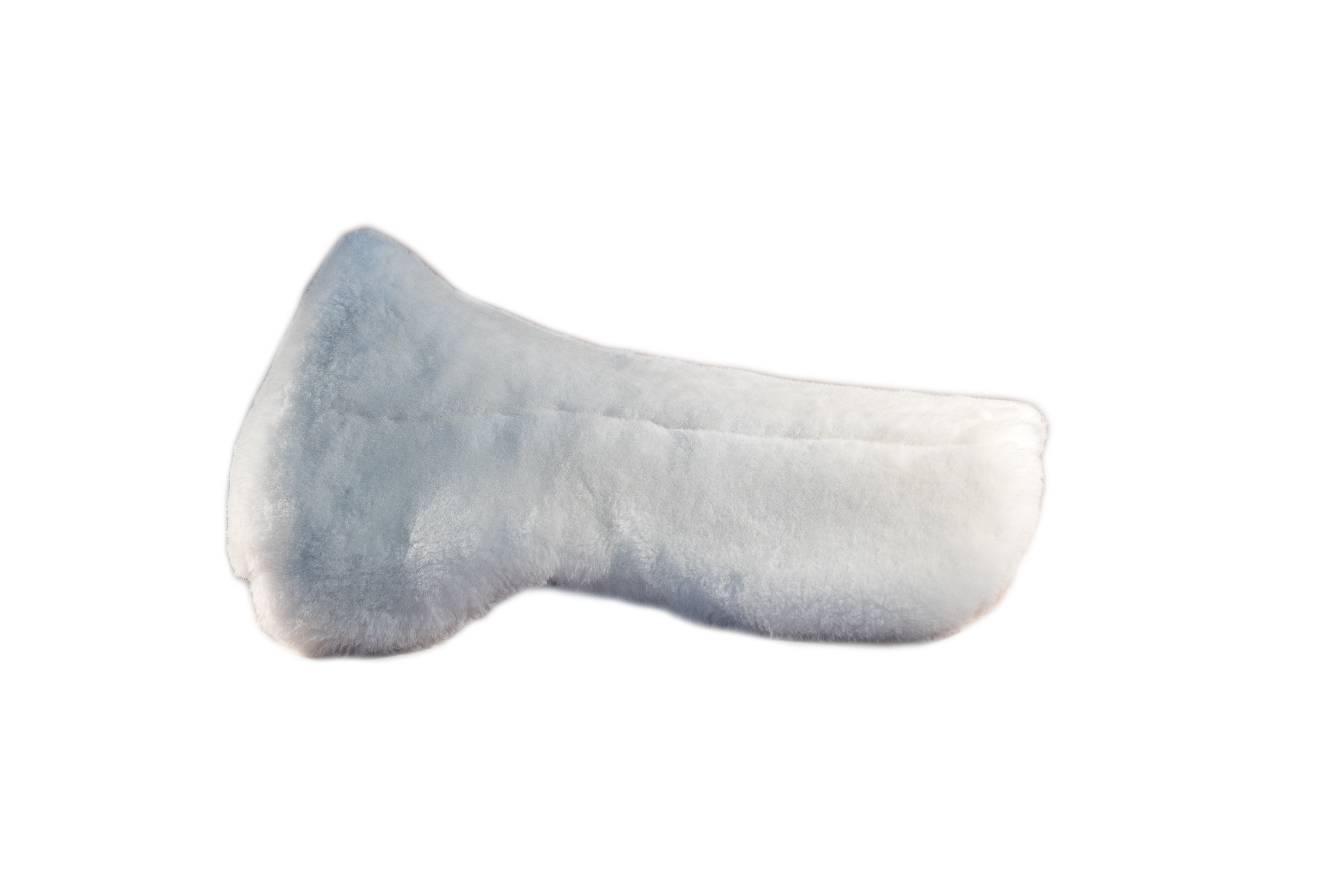FXK Technology Sheepskin Half Pad with Plain Edge for Dressage - Comfortable & Breathable Horse Riding Saddle Pad for Training & Competition
