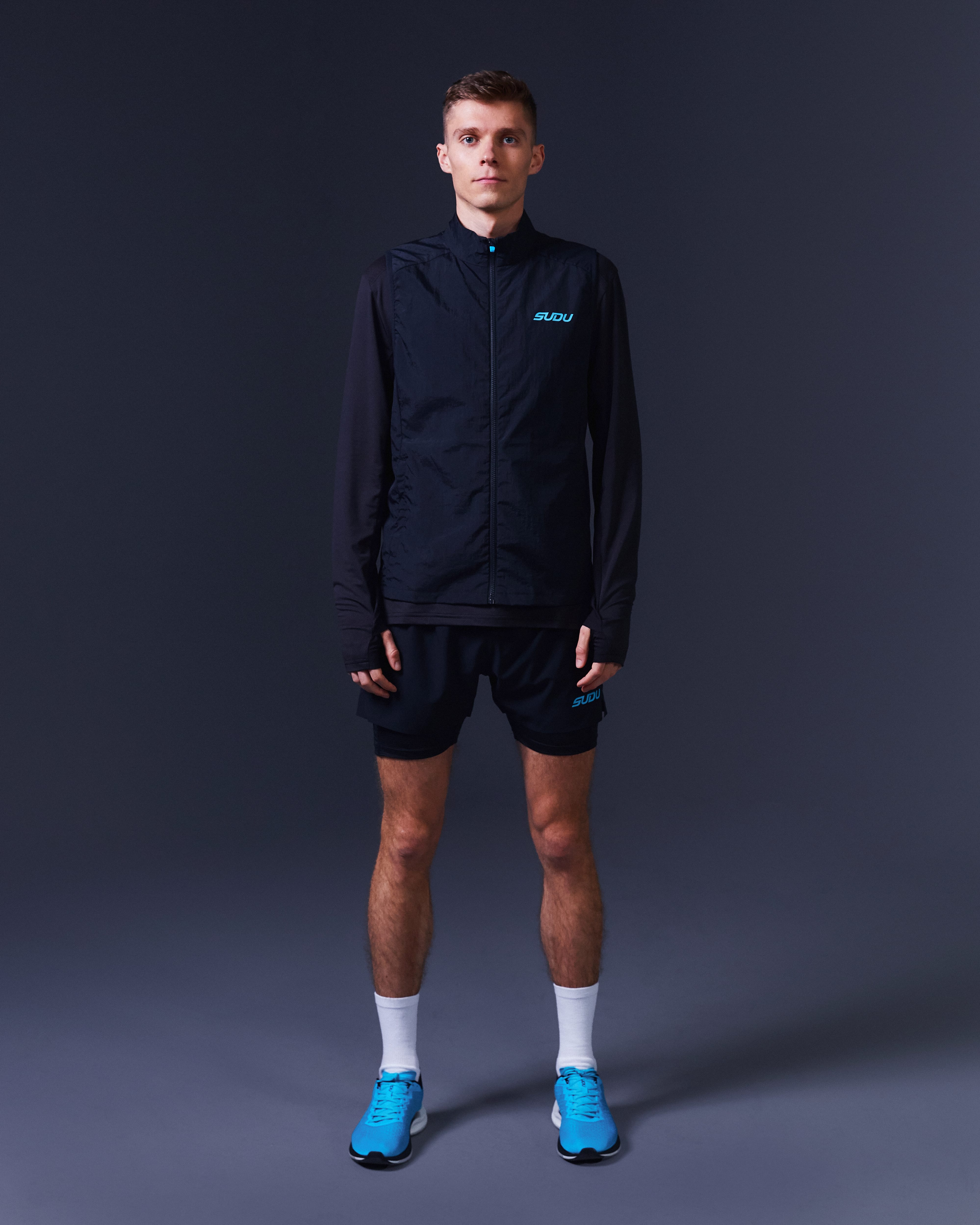 SRG 01 Men's Lightweight Vest - Black & Blue Color Options | Outdoor Hiking, Running & Casual Wear