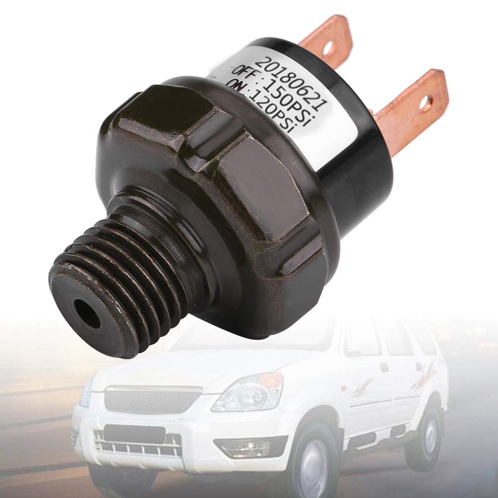 Acouto 12V Universal Car Automatic Air Compressor Pressure Switch (120-150 PSI) - Heavy Duty Air Pressure Control for Trucks, SUVs & Off-Road Vehicles