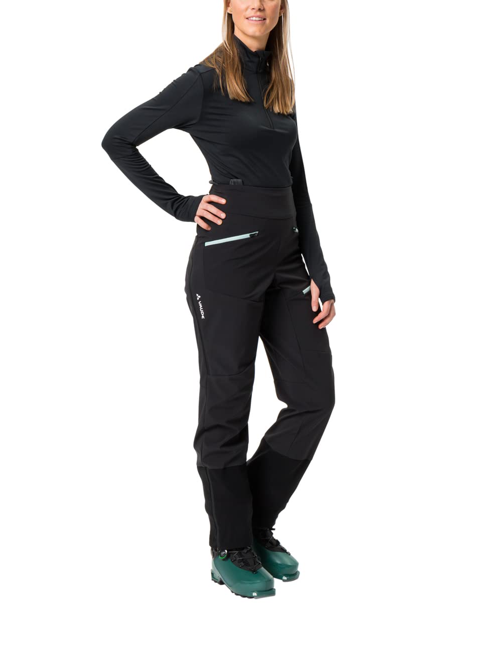 VAUDE Women's Monviso Softshell Pants II - Waterproof Hiking Pants for Outdoor Adventures, Trekking & Travel