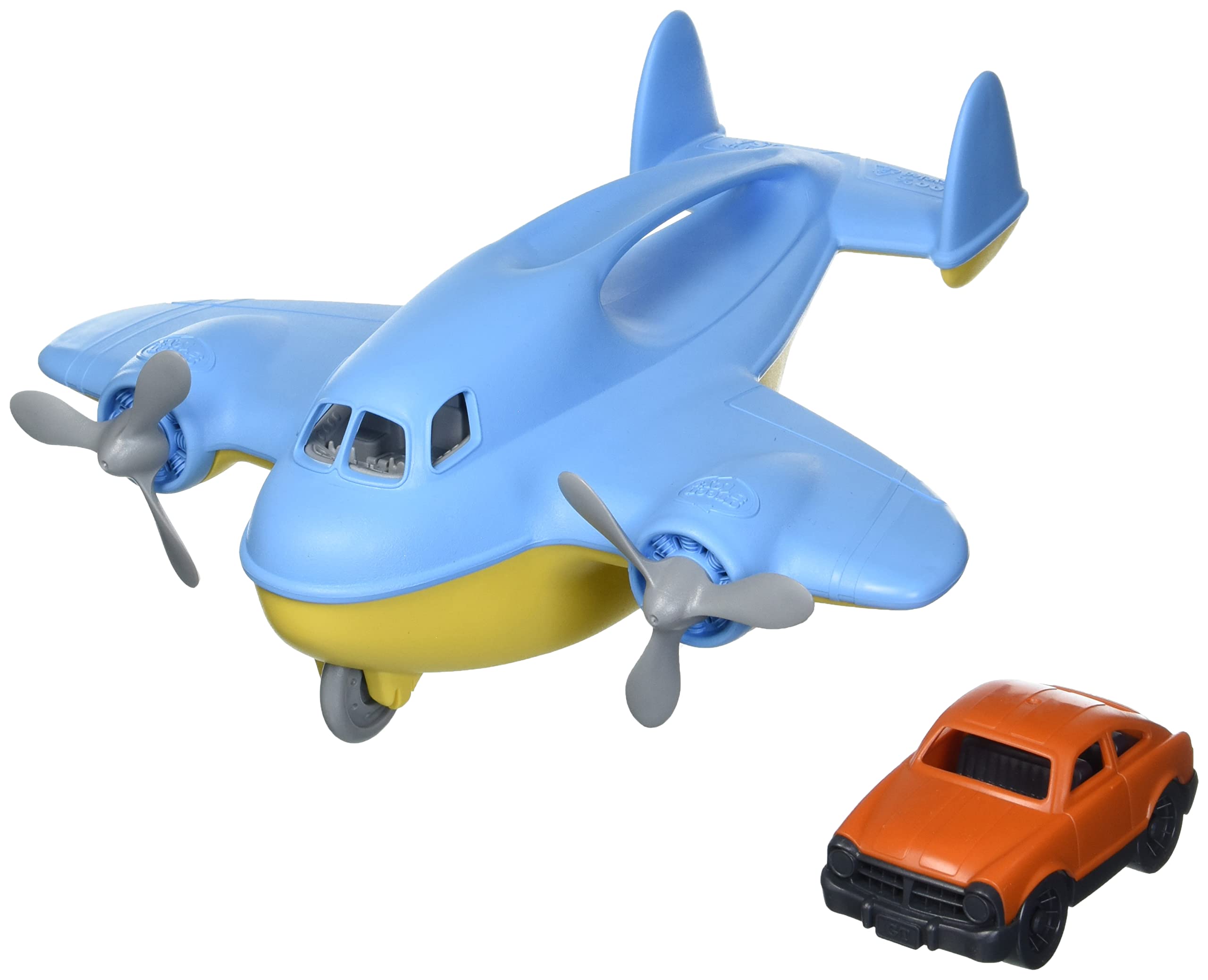 Green Toys Cargo Plane - Eco-Friendly 4C Airplane Toy for Kids | Perfect for Imaginative Play & Learning Transportation Concepts