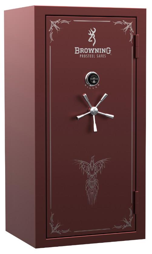 Browning SR33 Silver Series Gun Safe - Secure Firearm Storage for Home & Office - Heavy Duty Digital Safe for Pistols, Rifles & Valuables