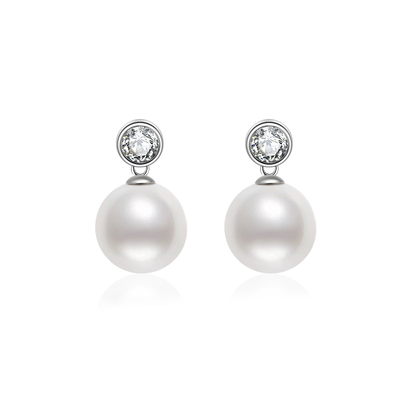 18K Gold Freshwater Pearl Earrings for Women - Elegant Stud or Dangle Pearl Jewelry Gift for Wedding, Anniversary & Special Occasions