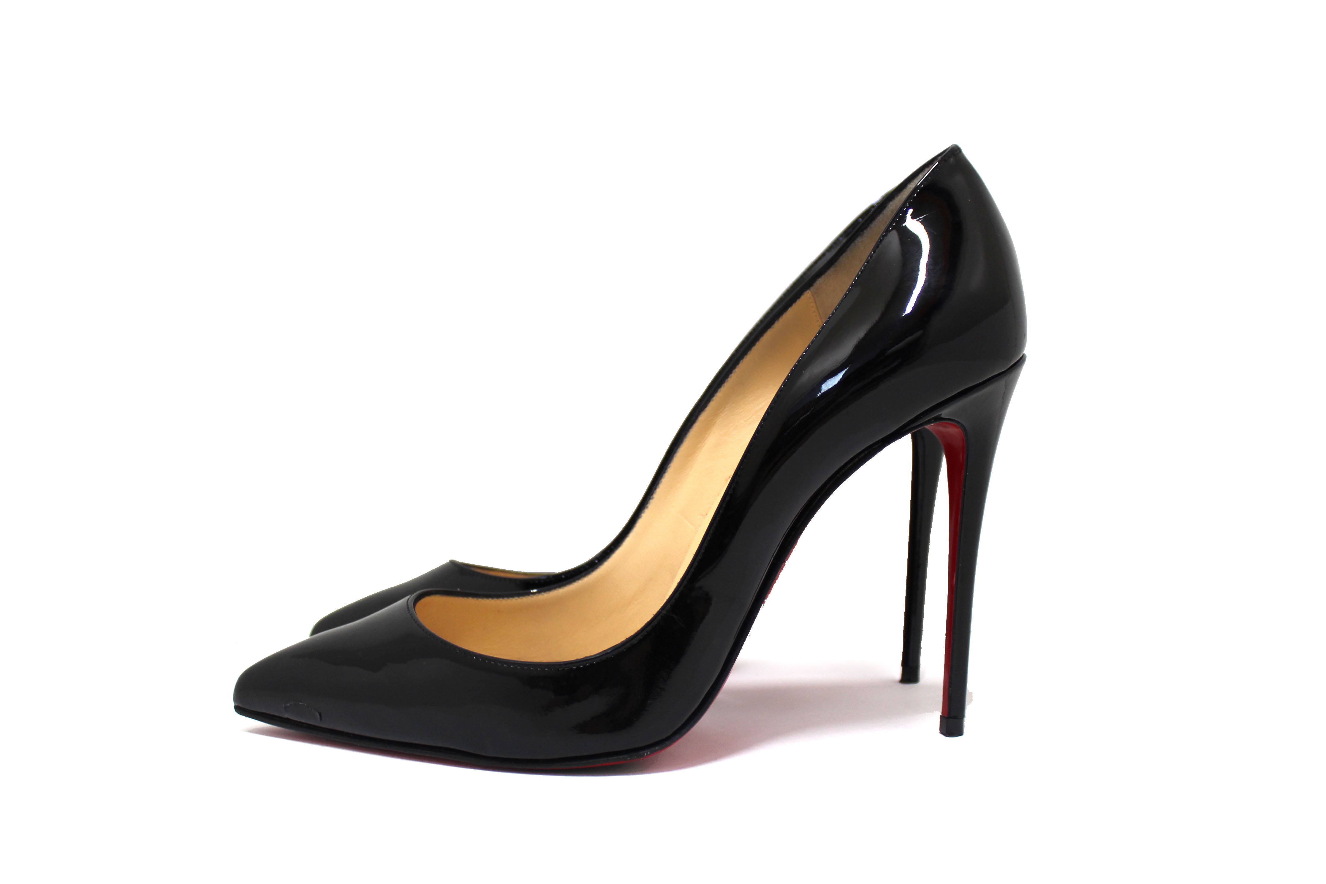 Authentic Christian Louboutin Black So Kate 120mm Patent Leather Pumps - Women's Size 38 (EU 38/US 8) - Luxury High Heels for Evening Parties, Weddings & Special Occasions