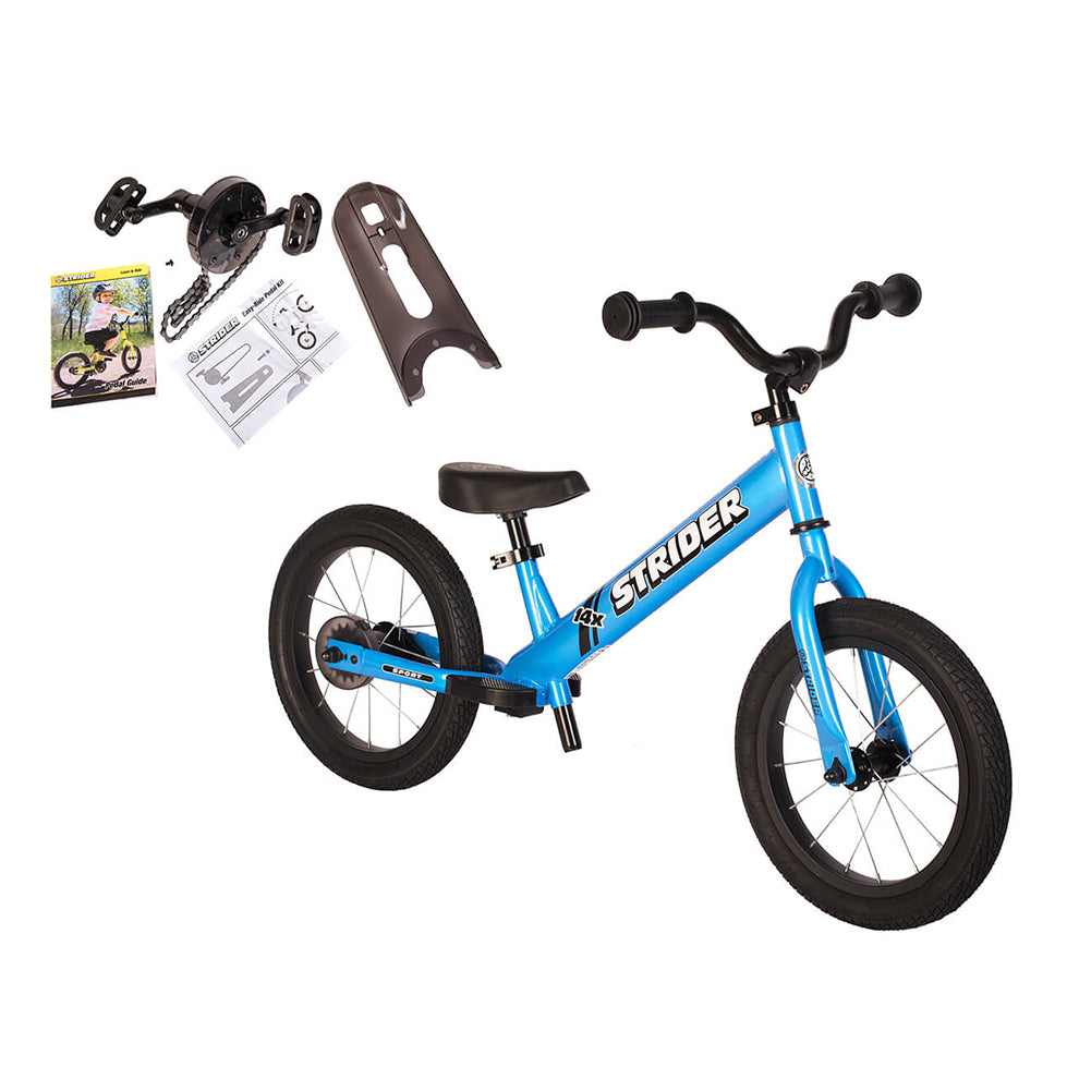 Strider 14x Sport Balance Bike with Pedal Kit - Kids Learning Bike for Ages 3-7 | Perfect for Backyard Riding, Neighborhood Adventures & First Bike Training