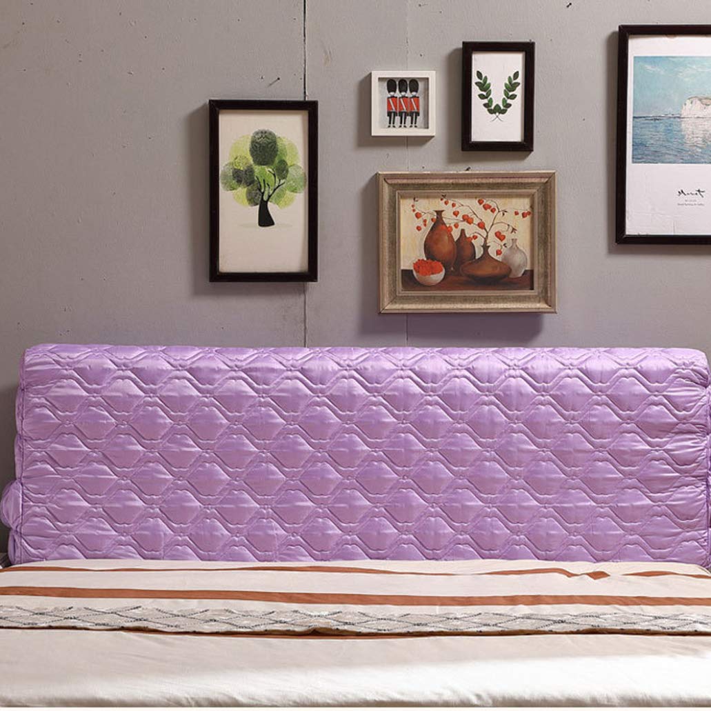 YURASIKU Quilted Silver Grey Headboard Cover - Thick Soft Bed Headboard Protector for Full, Queen & King Size Beds - Fits Leather & Wooden Headboards - Perfect for Bedroom Decor & Mattress Protection