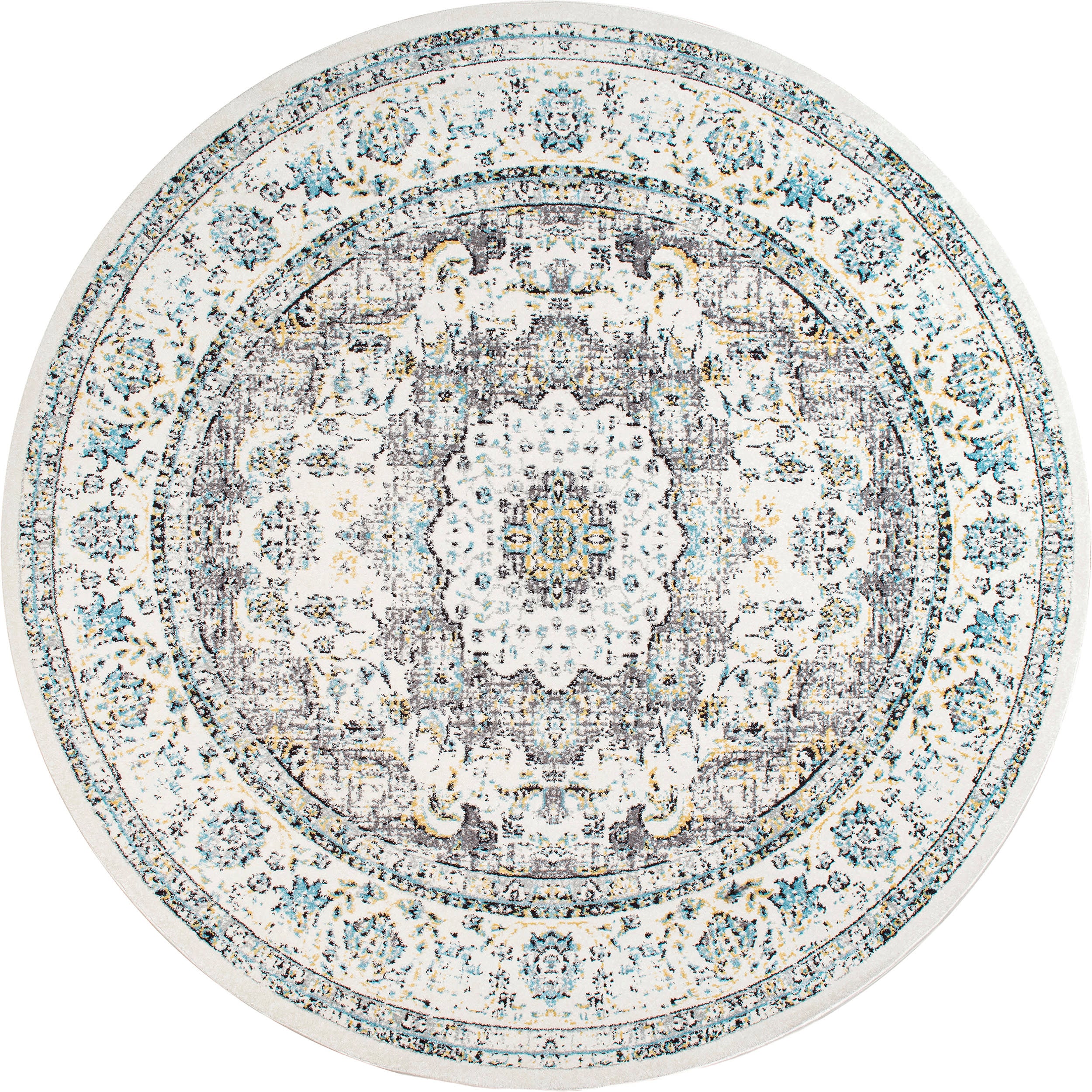 Vintage Distressed Persian Rug - Handmade Grey Area Rug for Boho & Farmhouse Decor | Perfect for Living Room, Bedroom & Office