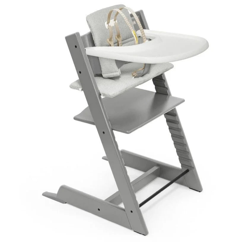 Stokke Tripp Trapp High Chair Complete Bundle - Adjustable Baby Feeding Chair with Safety Harness & Tray - Perfect for Dining, Weaning & Playtime