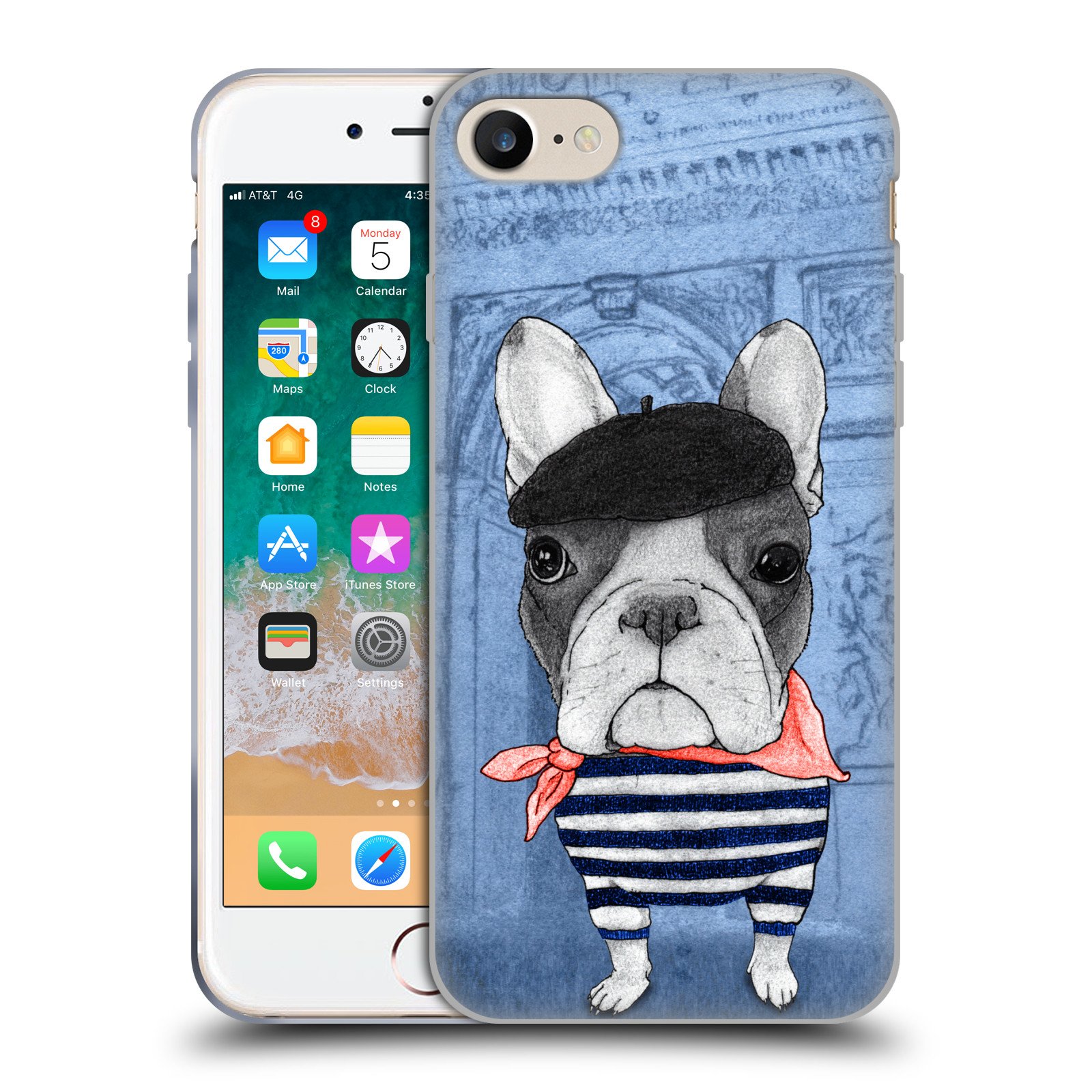 Head Case Designs Officially Licensed Barruf French Bulldog Soft Gel Phone Case for Apple iPhone 7/8/SE 2020 & 2022 - Cute Pet Lover Accessory for Everyday Protection & Style