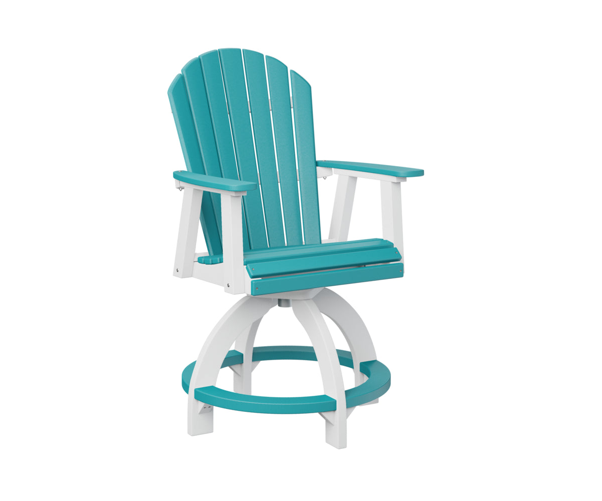 Berlin Gardens Comfo Back Swivel Counter Chair - Adjustable Height Bar Stool for Kitchen Island, Breakfast Nook & Home Decor - Comfortable Modern Seating for Dining & Entertaining