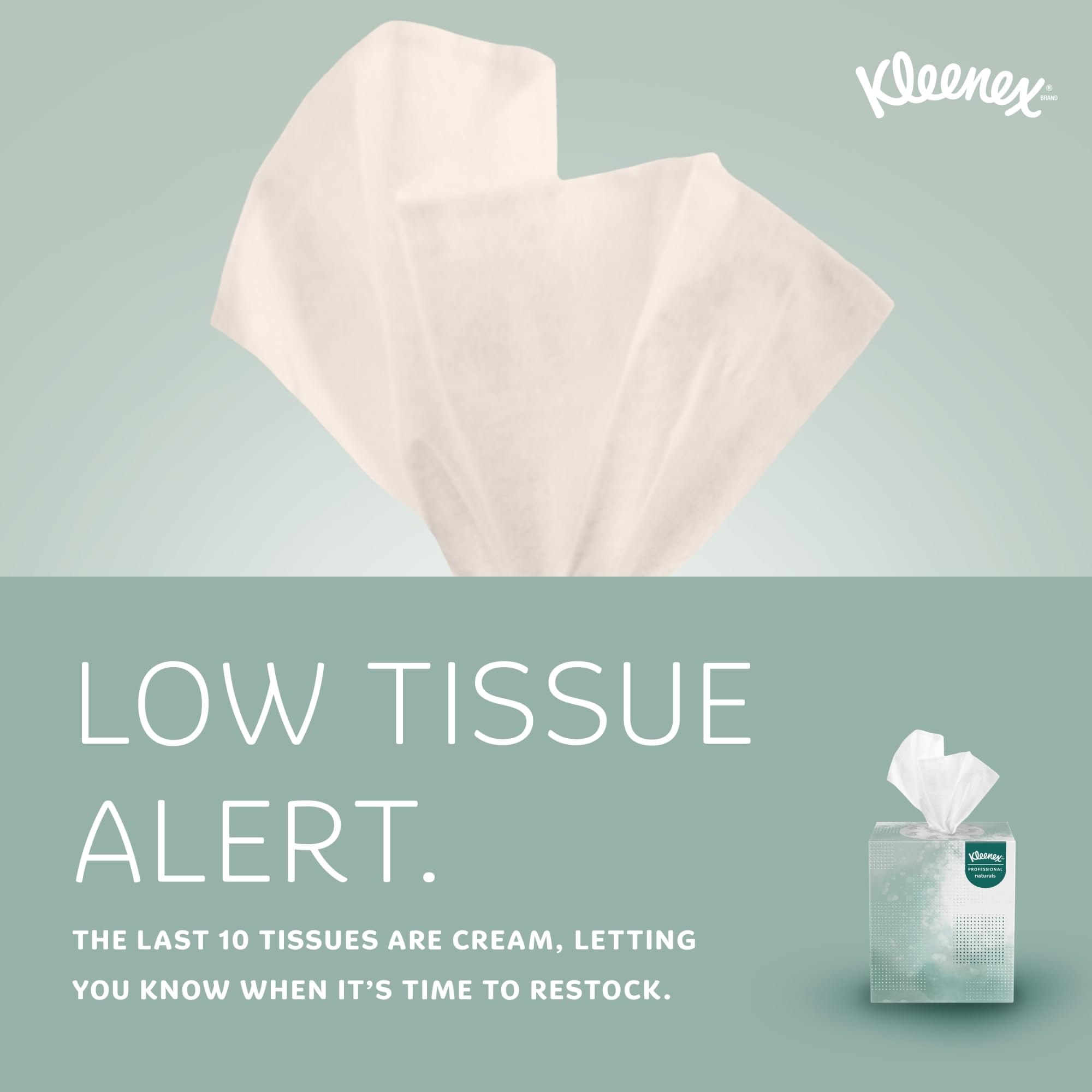 Kleenex® Naturals Facial Tissues - 95 Sheets per Box, Case of 36 Boxes (3,420 Tissues) | Hypoallergenic & Lotion-Free | For Home, Office & Travel Use