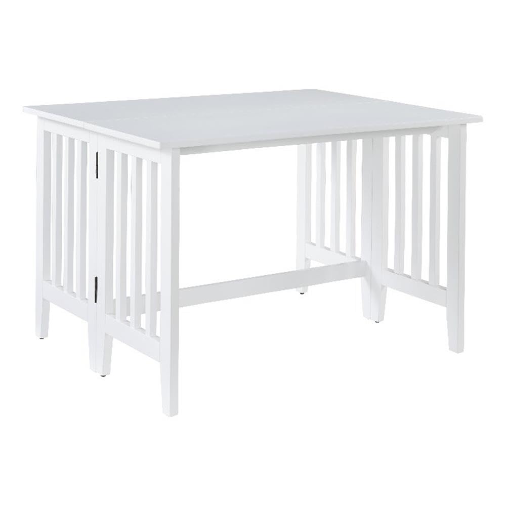 Southport White Drop Leaf Dining Table by Progressive Furniture - Perfect for Small Spaces & Multi-Functional Dining Areas