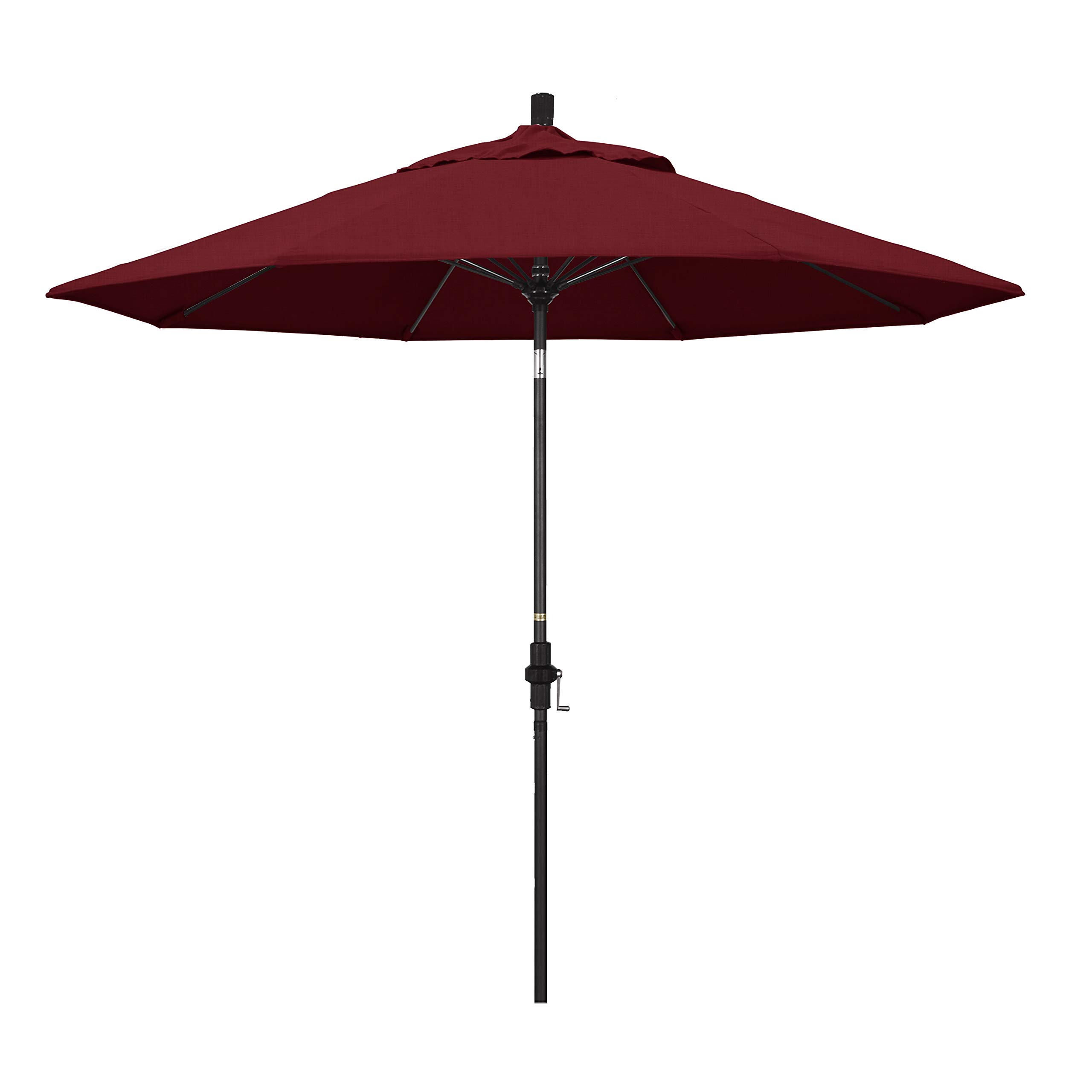 9' Round California Patio Umbrella with Aluminum Pole & Fiberglass Ribs - Perfect for Outdoor Dining, Poolside Lounging, and Backyard Relaxation