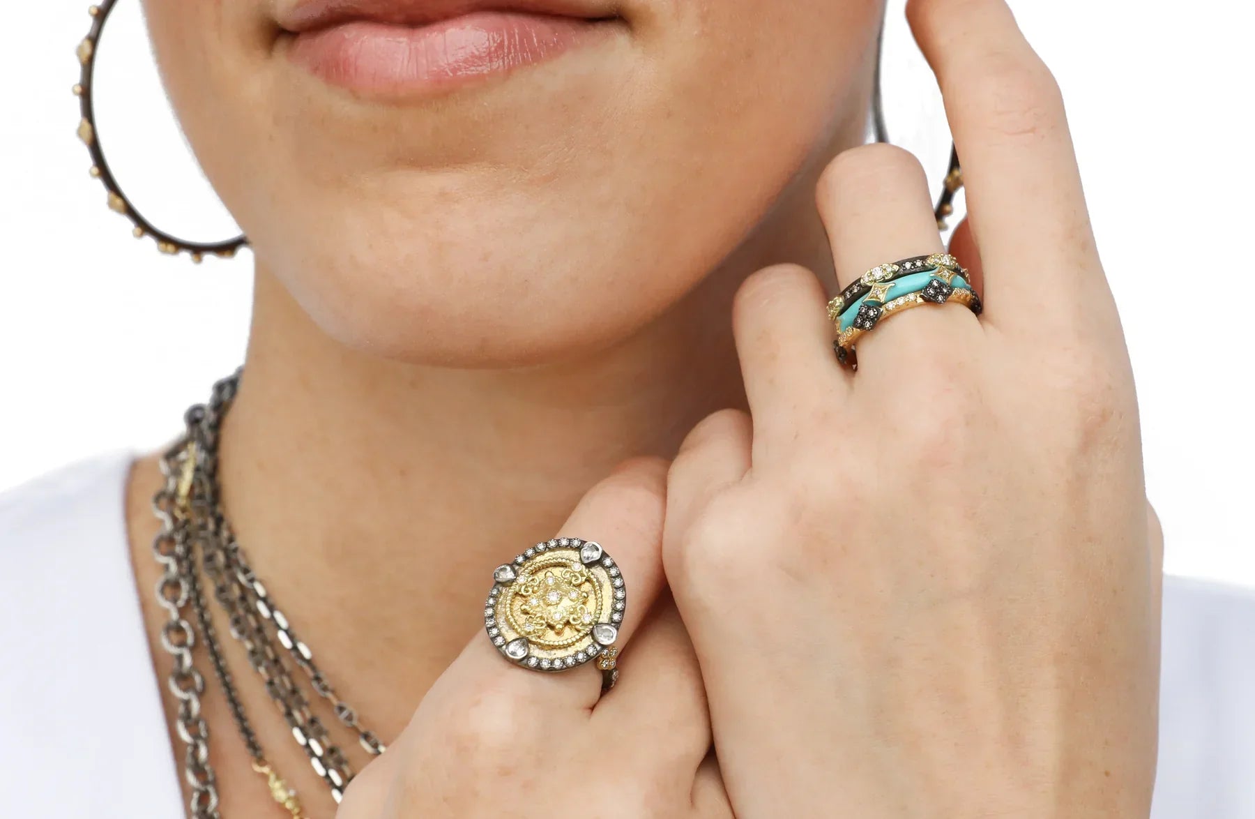 Crivelli Stack Band Ring - Dainty Gold & Silver Stackable Rings for Women - Perfect for Layering, Everyday Wear & Special Occasions