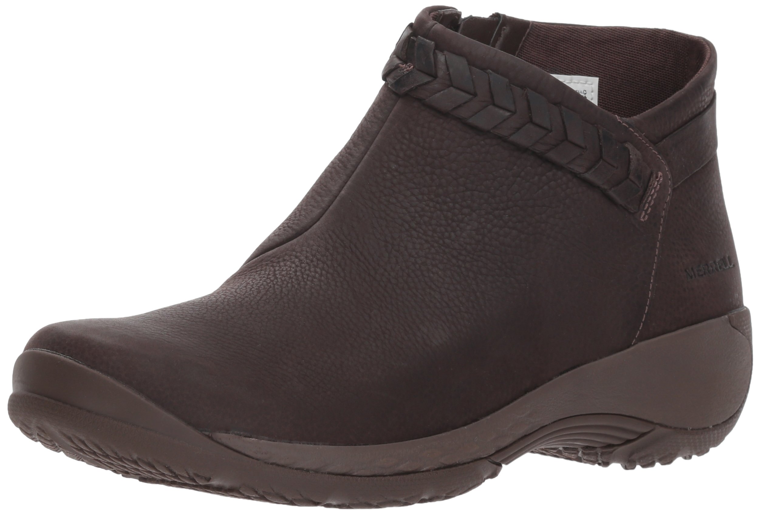 Merrell Women's Encore Braided Bluff Q2 Waterproof Hiking Boots - Comfortable Outdoor Fashion Boots for Walking, Travel & Winter Adventures
