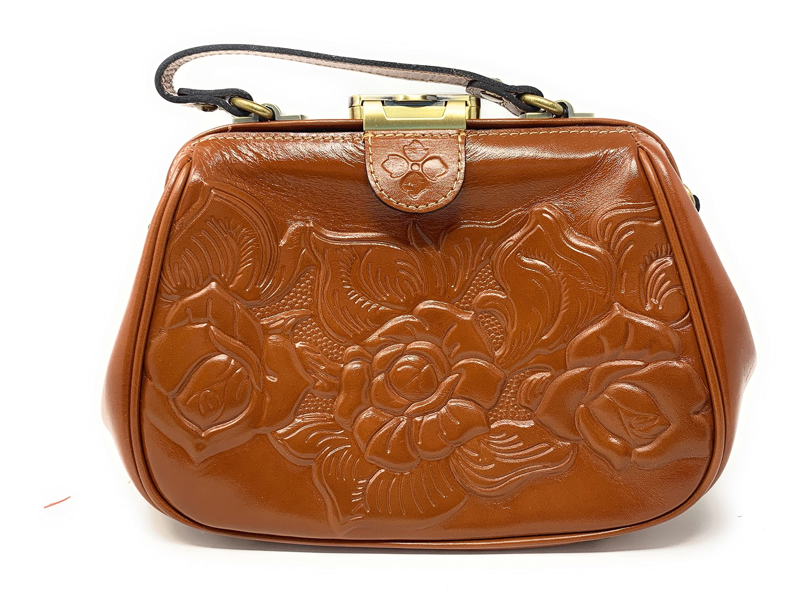 Patricia Nash Gracchi Genuine Leather Satchel Handbag for Women - Stylish Crossbody Purse for Work, Travel & Everyday Use