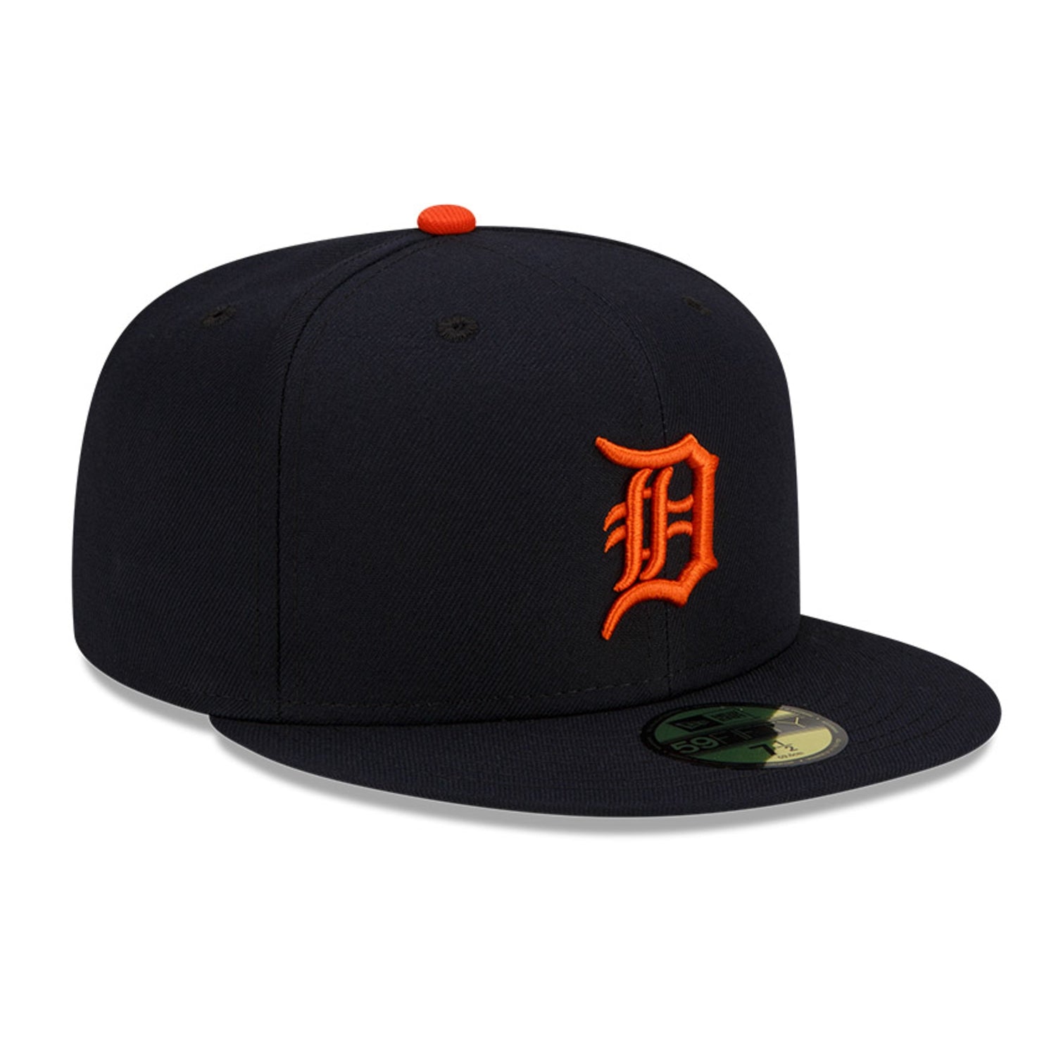New Era 59Fifty Authentic MLB Detroit Tigers Baseball Cap - Navy & Orange Adjustable Snapback Hat for Men & Women | Perfect for Baseball Games, Streetwear & Sports Fan Gifts