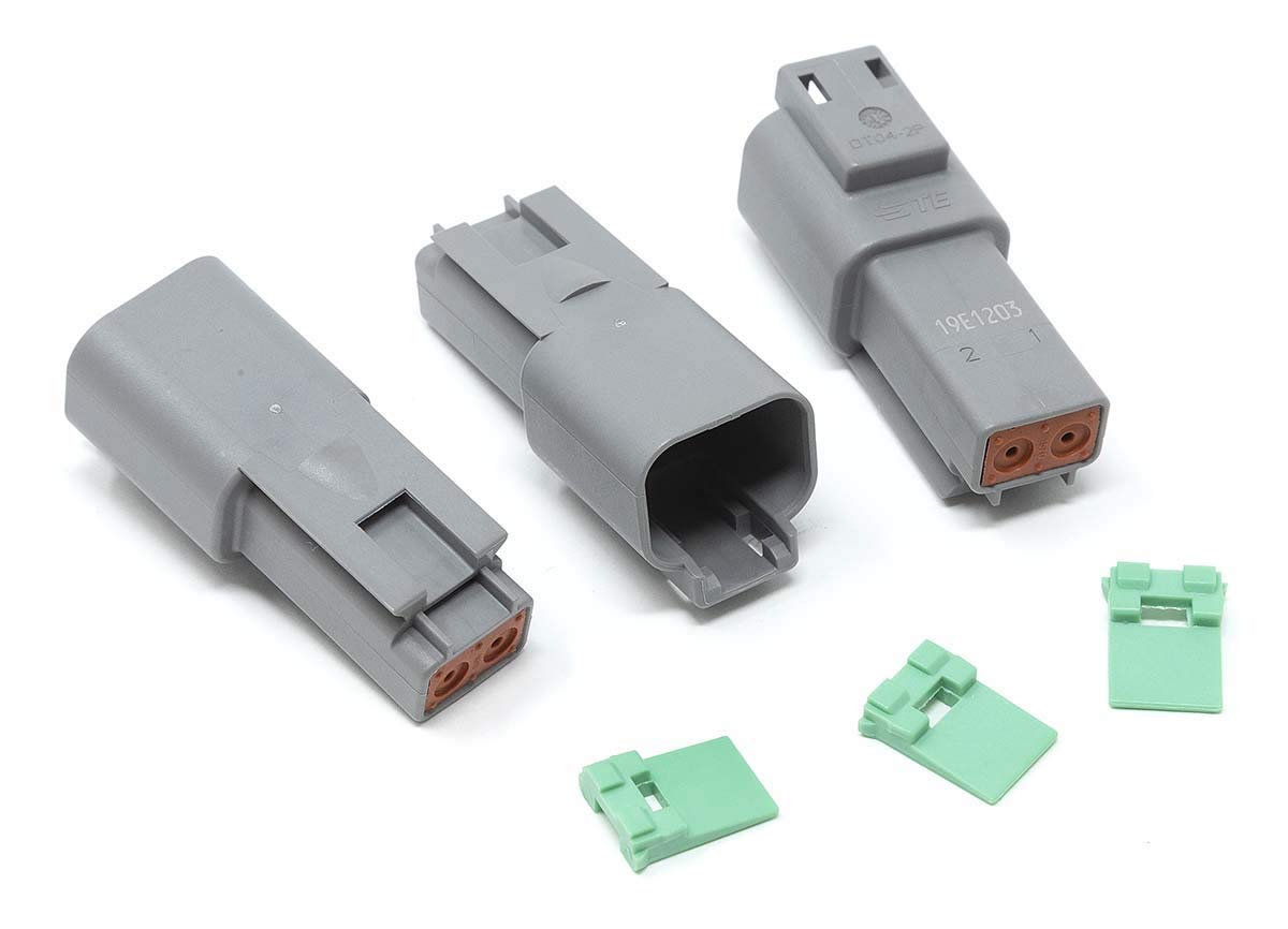 Eastwood Crimp-Right Genuine DT Series Deutsch Connectors and Pins Kit with Clamping Pliers - Professional Automotive Electrical Wiring Solution for Trucks, Motorcycles & Marine Applications
