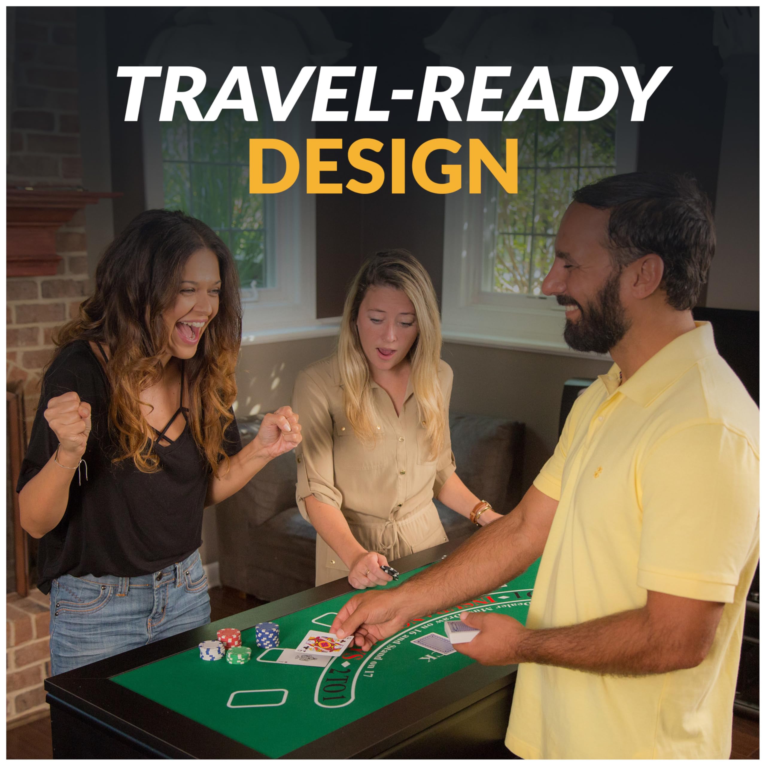 Hathaway 4-in-1 Multi Game Tabletop Set - 40-inch Tabletop Games with Ping Pong, Air Hockey, Finger Football & Foosball - Complete Accessories Included - Perfect for Family Game Nights, Kids Parties & Indoor Entertainment