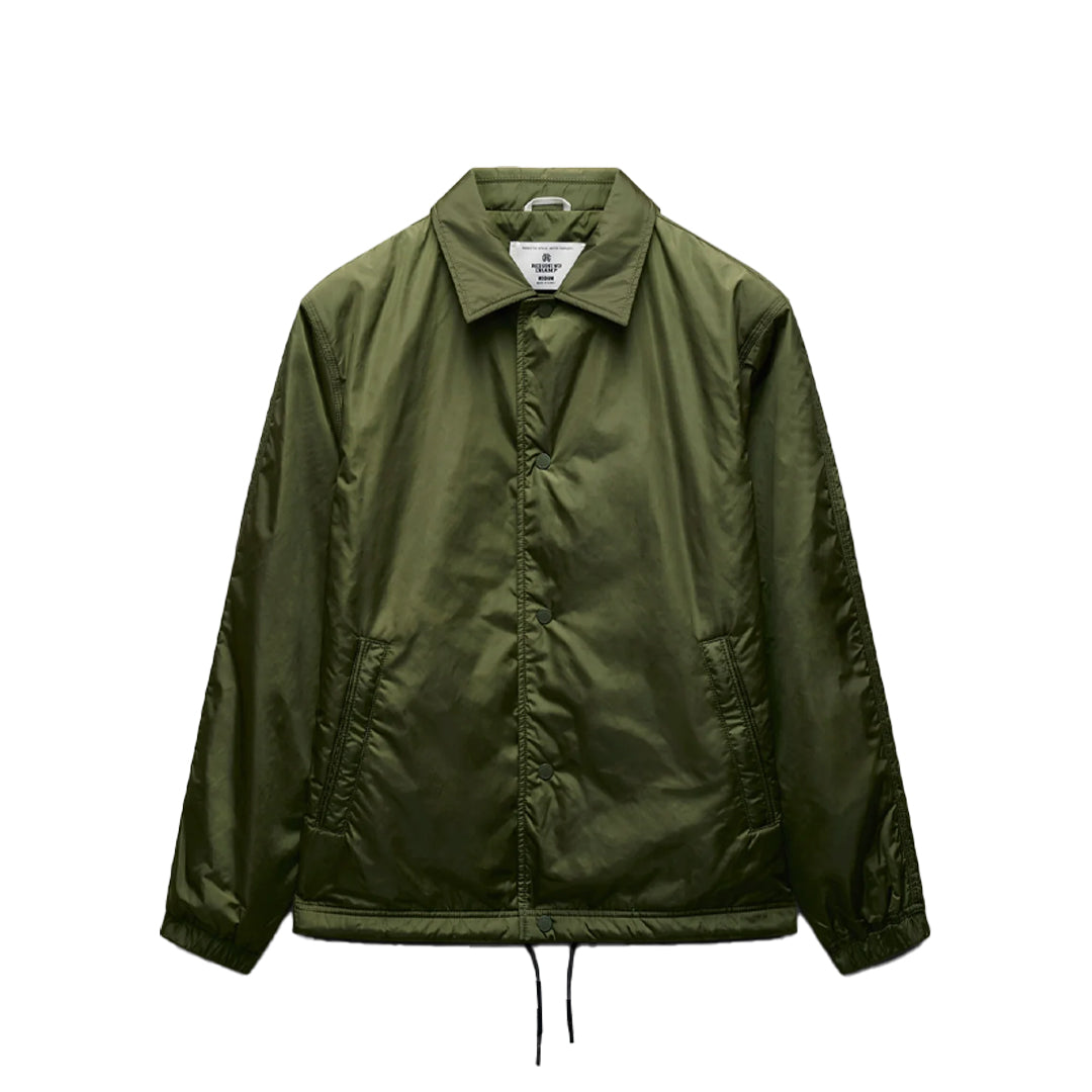 Econyl Satin Nylon Coach's Jacket - Lightweight Water-Resistant Windbreaker for Men & Women | Perfect for Outdoor Sports, Travel & Casual Wear