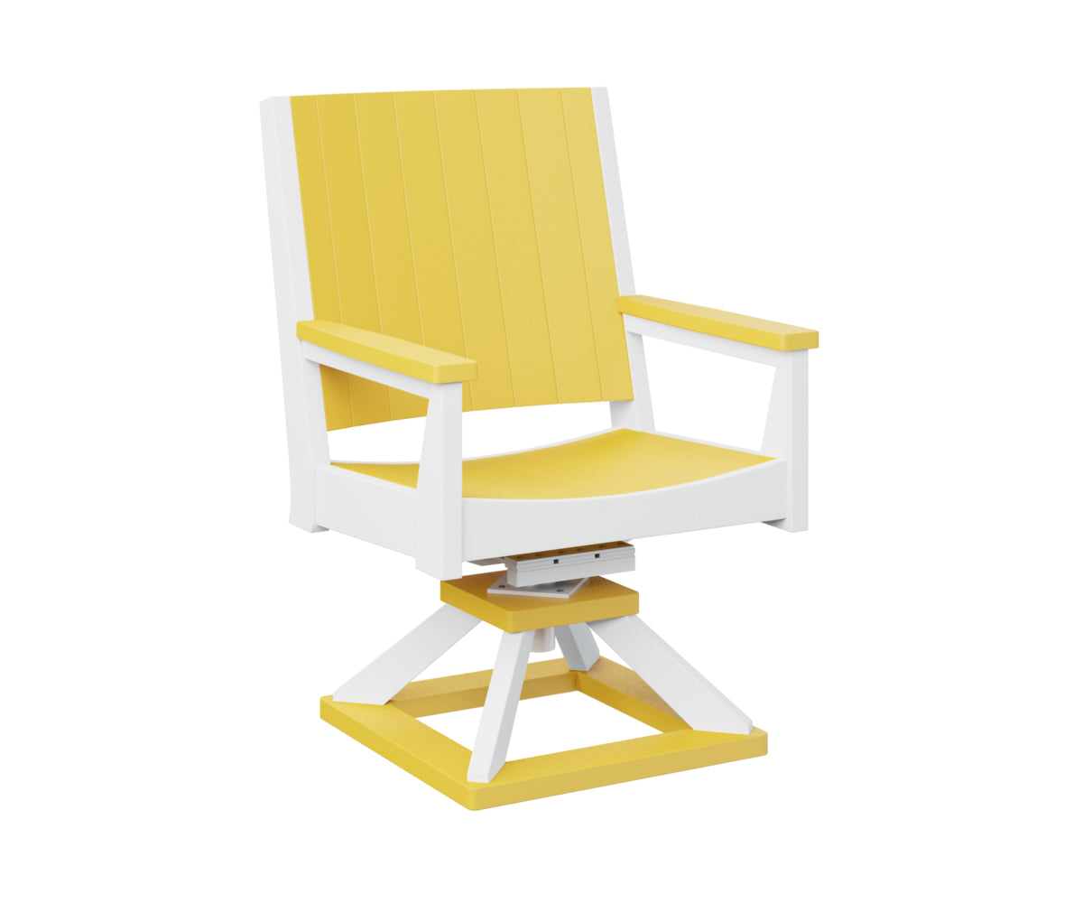 Berlin Gardens Mayhew Swivel Rocker Dining Chair - Comfortable Patio & Outdoor Seating for Restaurants, Gardens, and Decks
