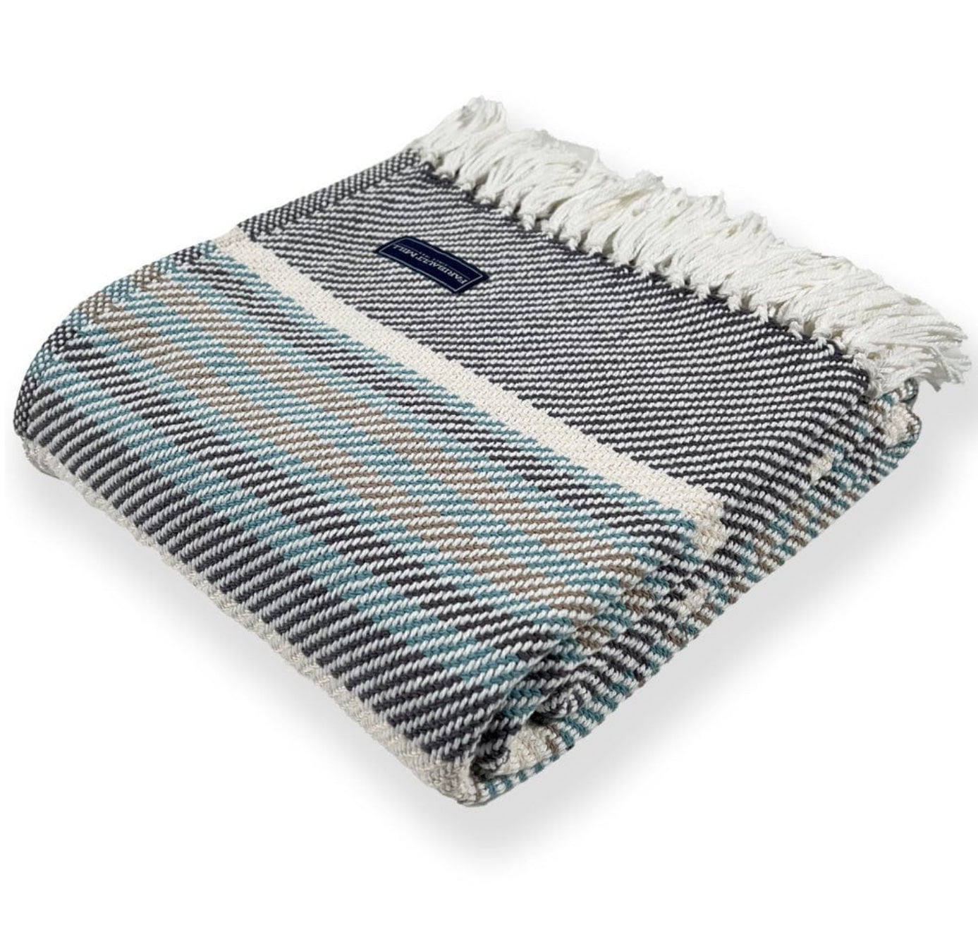 Faribault Mill Adirondack Cotton Throw Blanket - Soft & Cozy Handwoven Cotton Afghan for Couch, Bed & Outdoor Use - Perfect for Lounging, Picnics & Home Decor