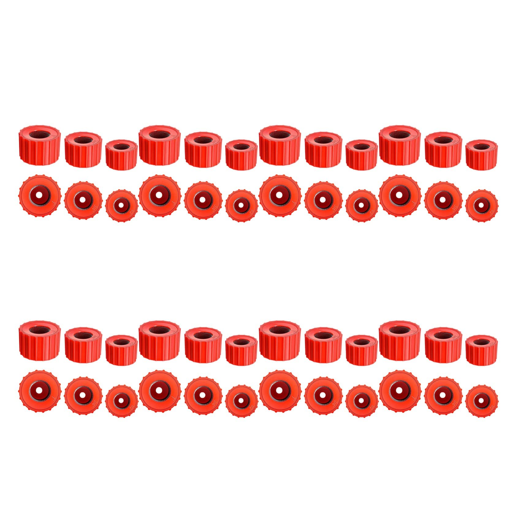 60 Pieces Copper Pipe Cleaners - 3 Sizes Plumbing Brush Kit for Copper Tubes, Handy Pipe Cleaning Tools for DIY Plumbing, HVAC Maintenance & Home Repair Projects