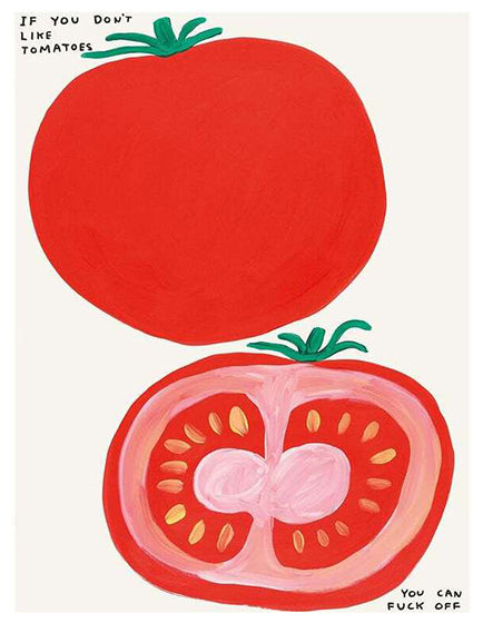 David Shrigley Fruit and Vegetables Series Art Prints - Whimsical Kitchen Decor & Funny Wall Art for Dining Room, Cafe, or Home