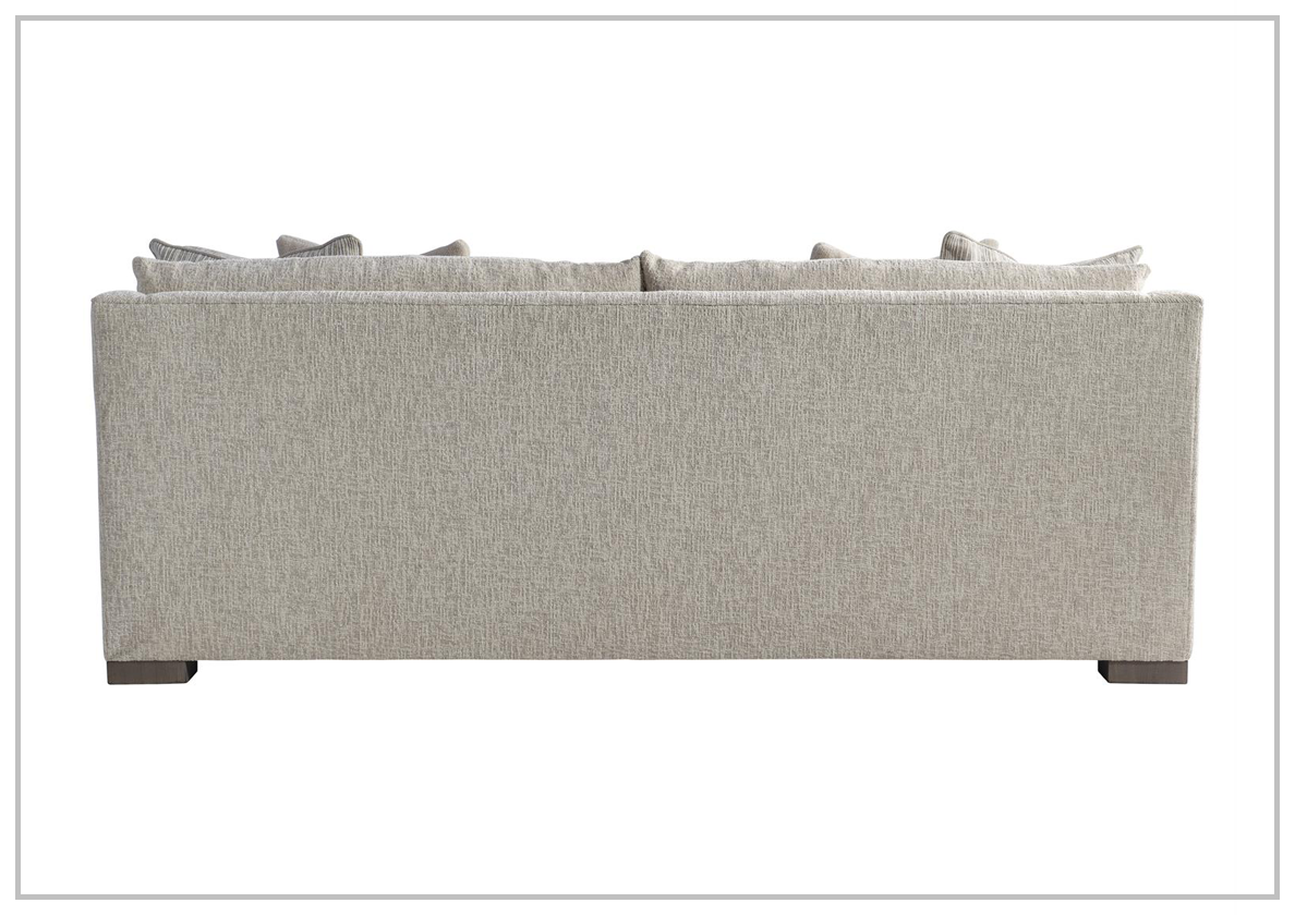 Bernhardt Gabi Fabric Sofa in Light Beige - Modern Living Room Furniture for Small Spaces | Comfortable Upholstered Couch for Apartments & Cozy Homes