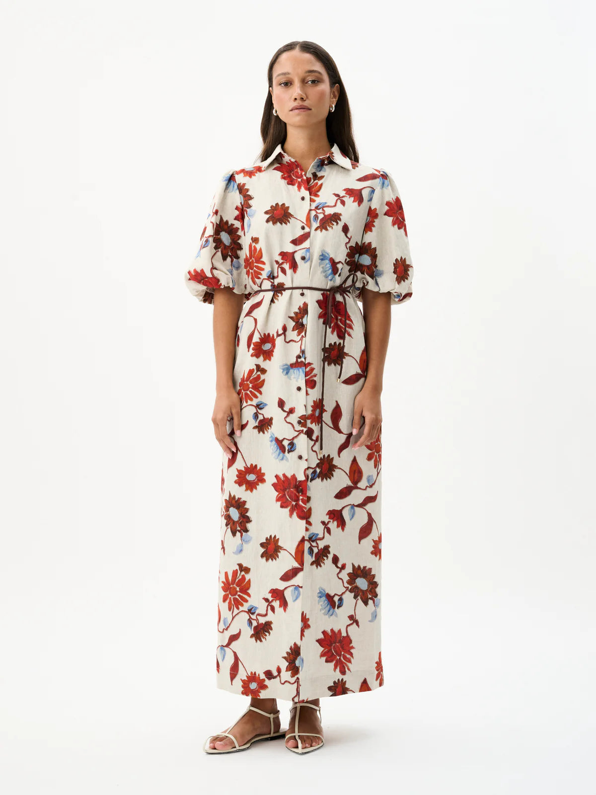 BERKLEY DRESS | Cactus Bloom Print Summer Dress for Women - Perfect for Beach Vacations, Garden Parties & Casual Outings