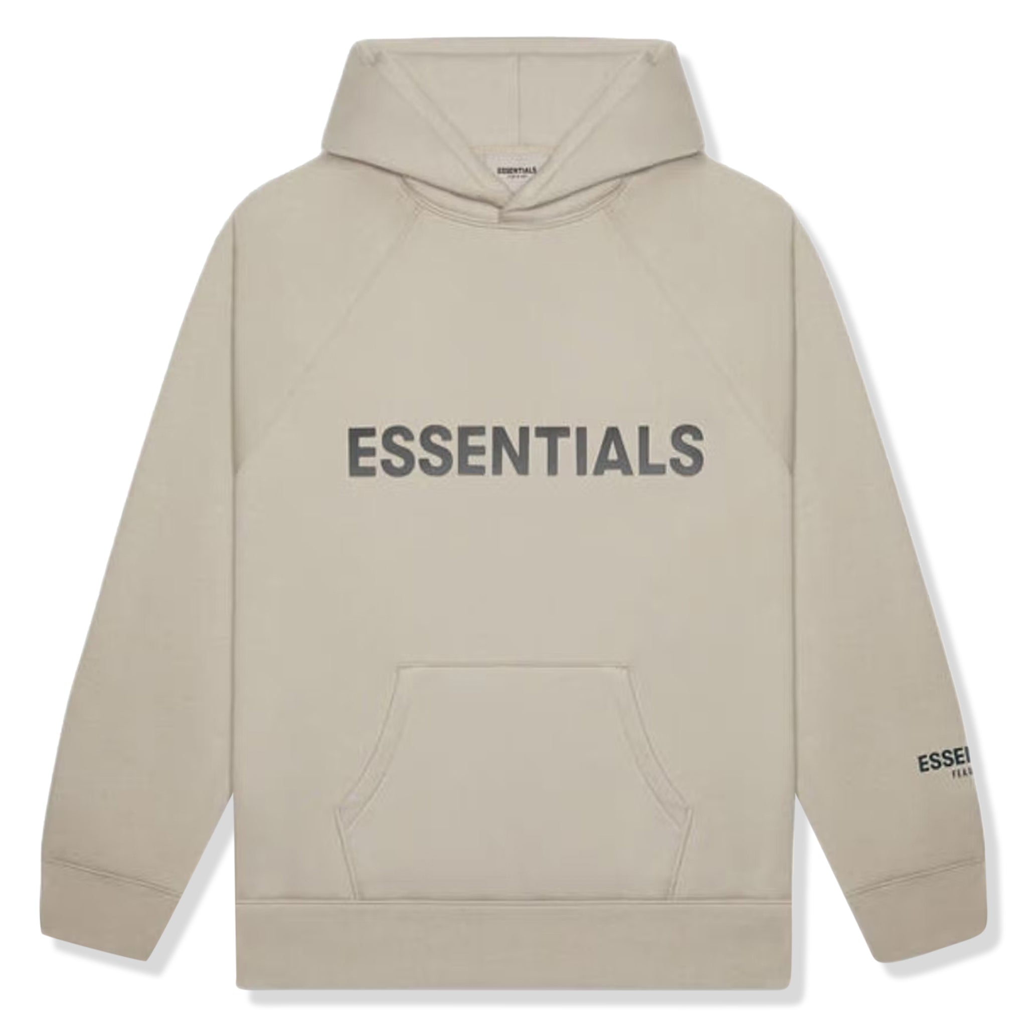 Fear of God Essentials Olive Green & Khaki Hoodie for Men - Comfortable Streetwear Pullover for Casual Wear, Gym & Lounge