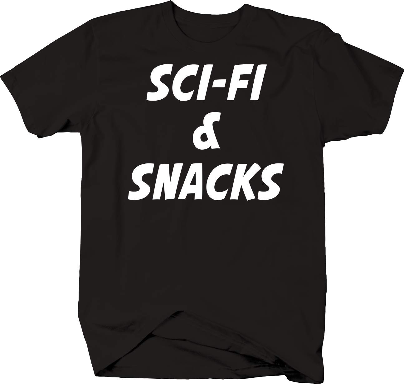 Sci-Fi & Snacks Nerdy Hobbies T-Shirt | Novel, Movie & Video Game Enthusiast Gift | Perfect for Cosplay, Comic Con & Geek Parties