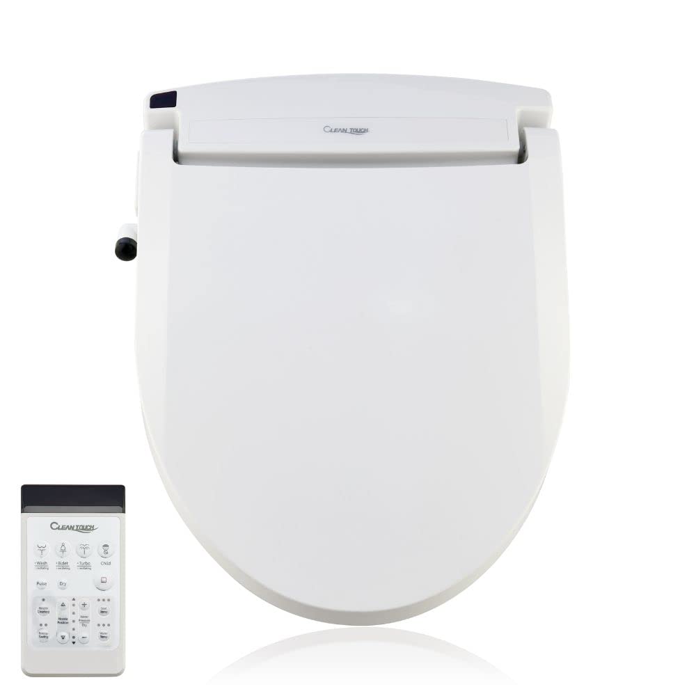 CLEANTOUCH CT-2100R Smart Bidet Toilet Seat with Warm Water, Heated Seat & Air Dryer - Stainless Steel Self-Cleaning Nozzle & LED Nightlight - Made in Korea - Perfect for Modern Bathrooms & Luxury Home Upgrades