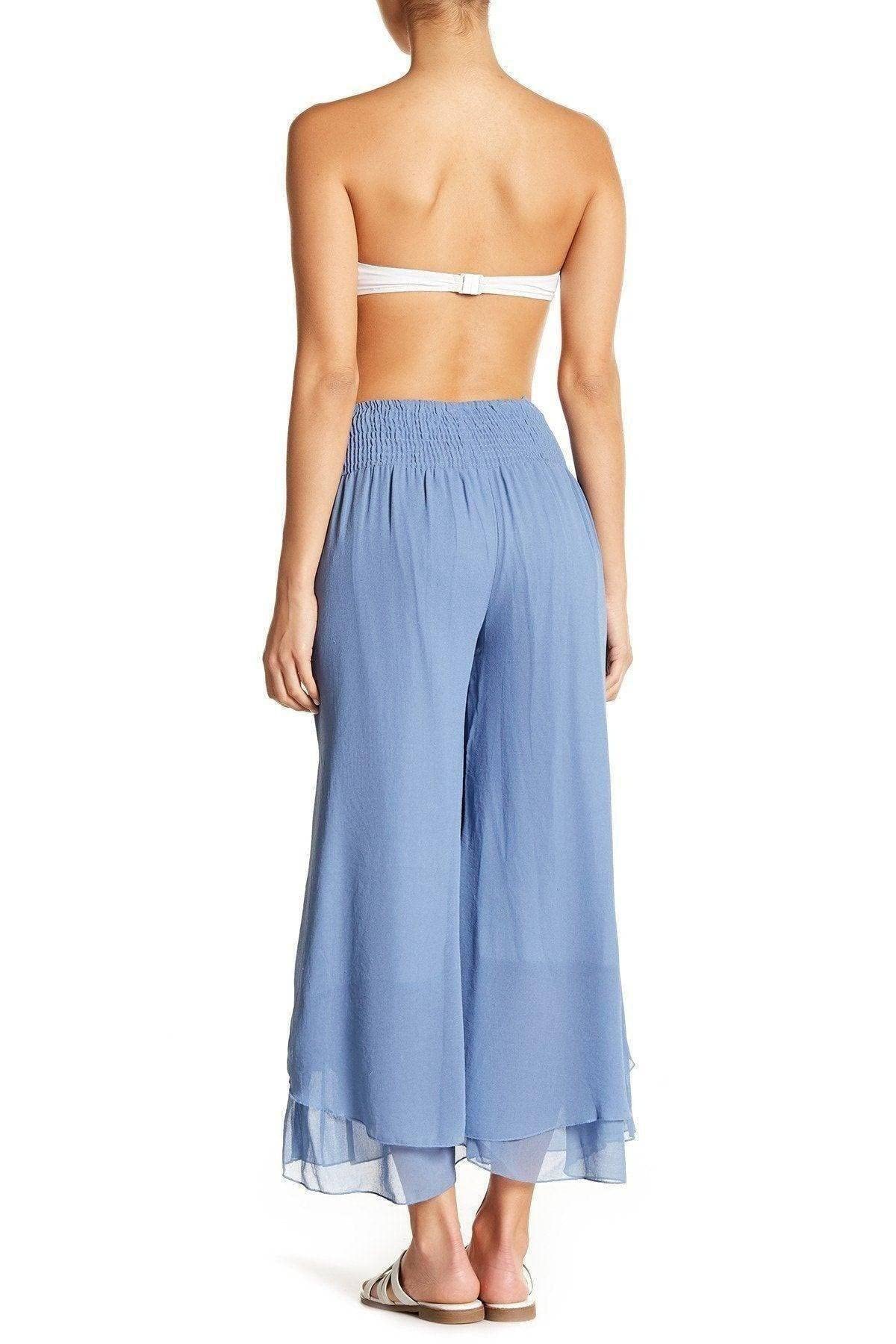 La Moda Women's Lightweight Gauze Cover Up Pants - Breathable Beachwear for Resort, Cruise & Summer Vacations | Perfect for Poolside, Travel & Boho Fashion