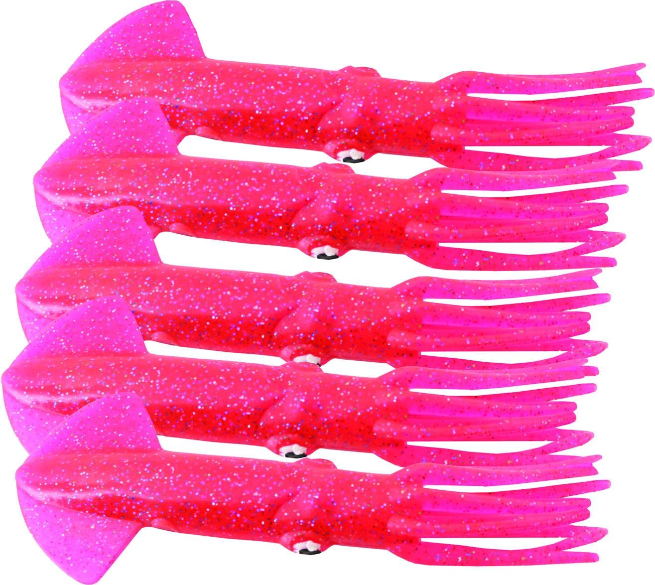 Hot Pink 9-Inch Squid Plush Toy - Soft Stuffed Animal for Kids, Cute Ocean-Themed Gift for Birthdays & Decor for Nursery, Bedroom, or Playroom