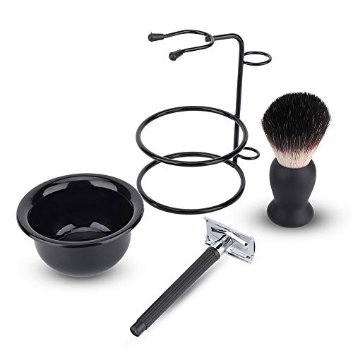 Premium Men's Shaving Kit with Soap Bowl & Mustache Grooming Tools - Perfect for Wet Shaving, Beard Care & Travel Grooming Essentials