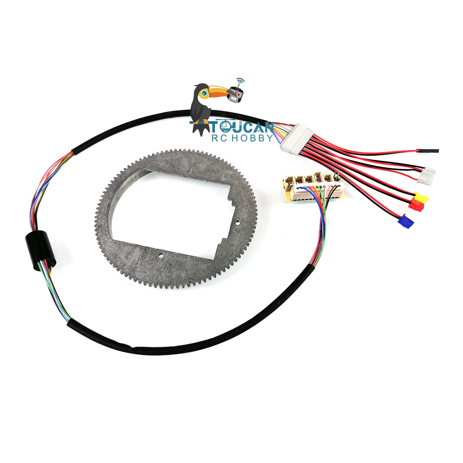 360 Degree Rotating Electric Slip Ring 12P - Metal Gear for 1/16 Henglong 6.0 RC Tank Models | Smooth Power Transmission for RTR Tanks, Robotics & DIY Projects